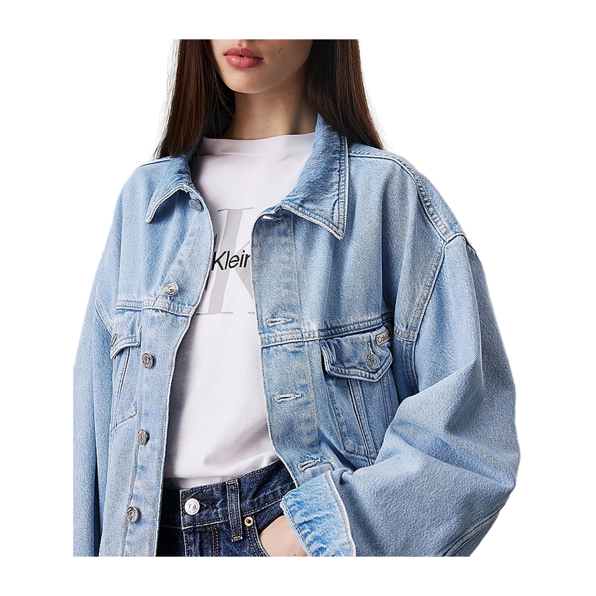 Giacca di Jeans Donna squadrata