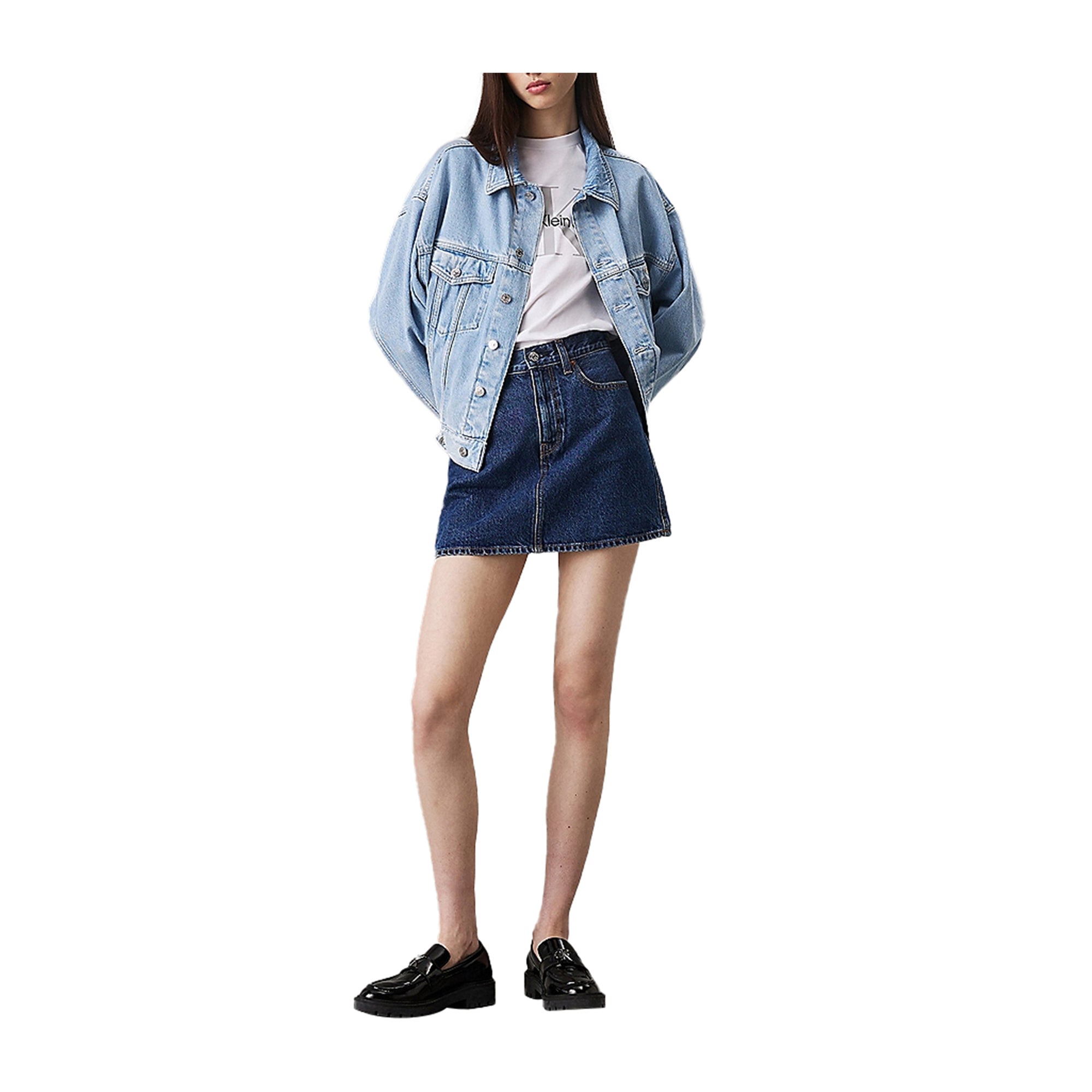 Giacca di Jeans Donna squadrata