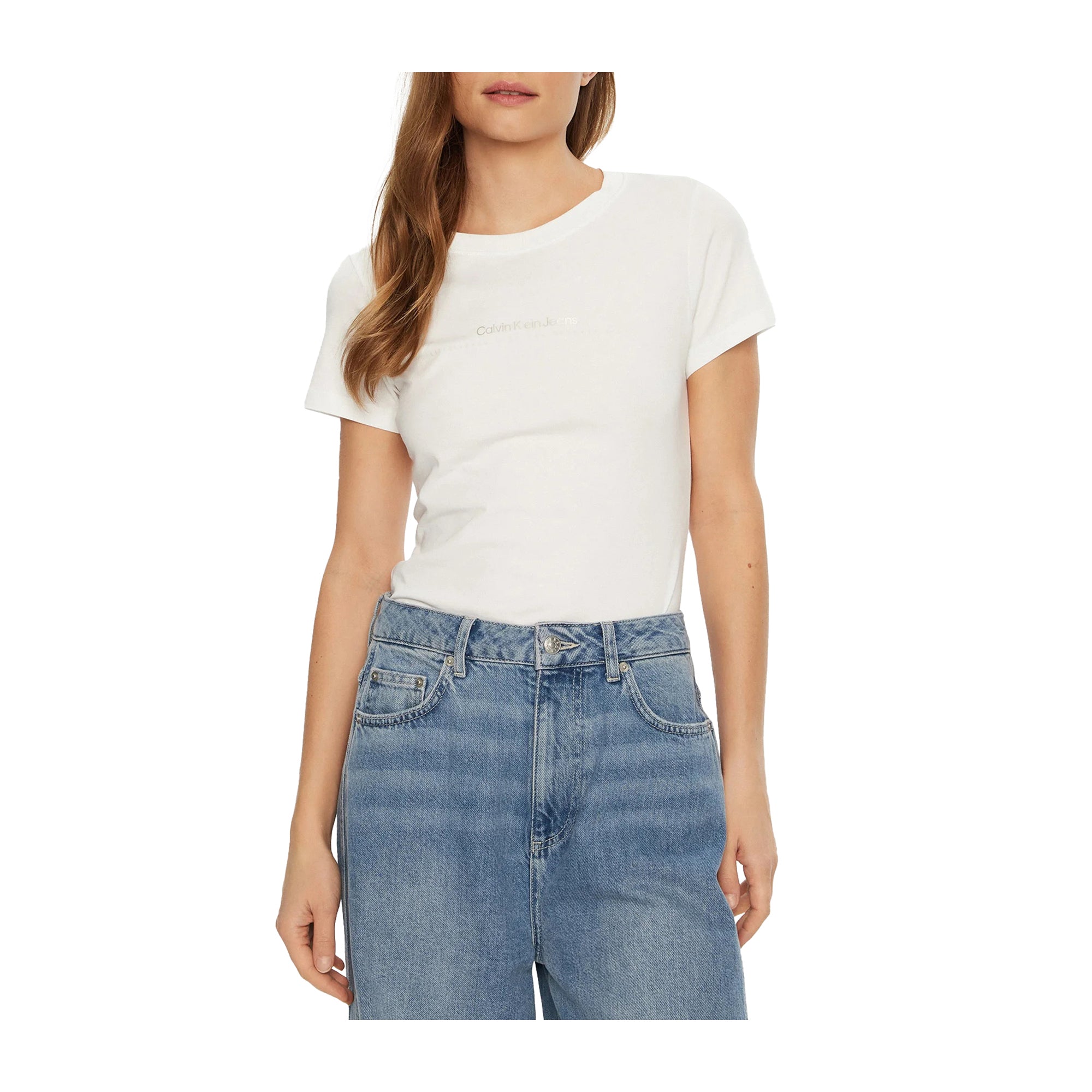 T-shirt Donna Calvin Klein Institutional Graphic Slim