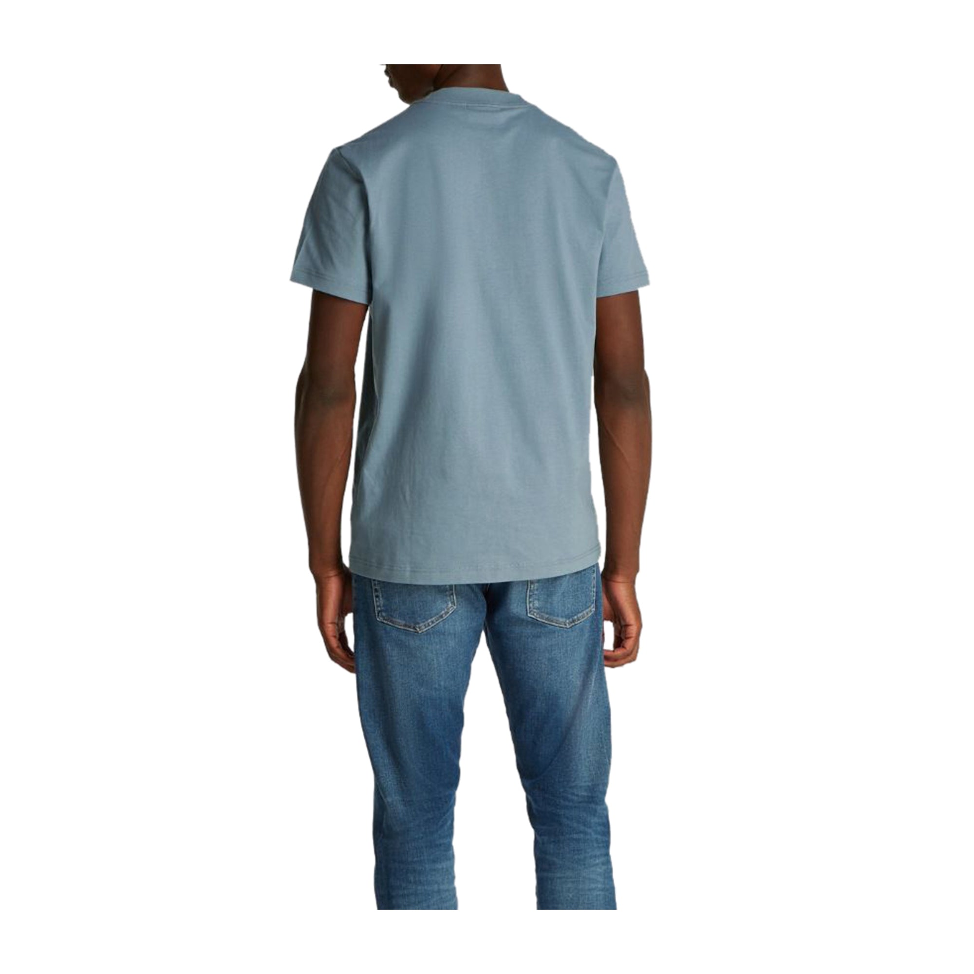 T-shirt Uomo Calvin Klein Celeste Micro Logo