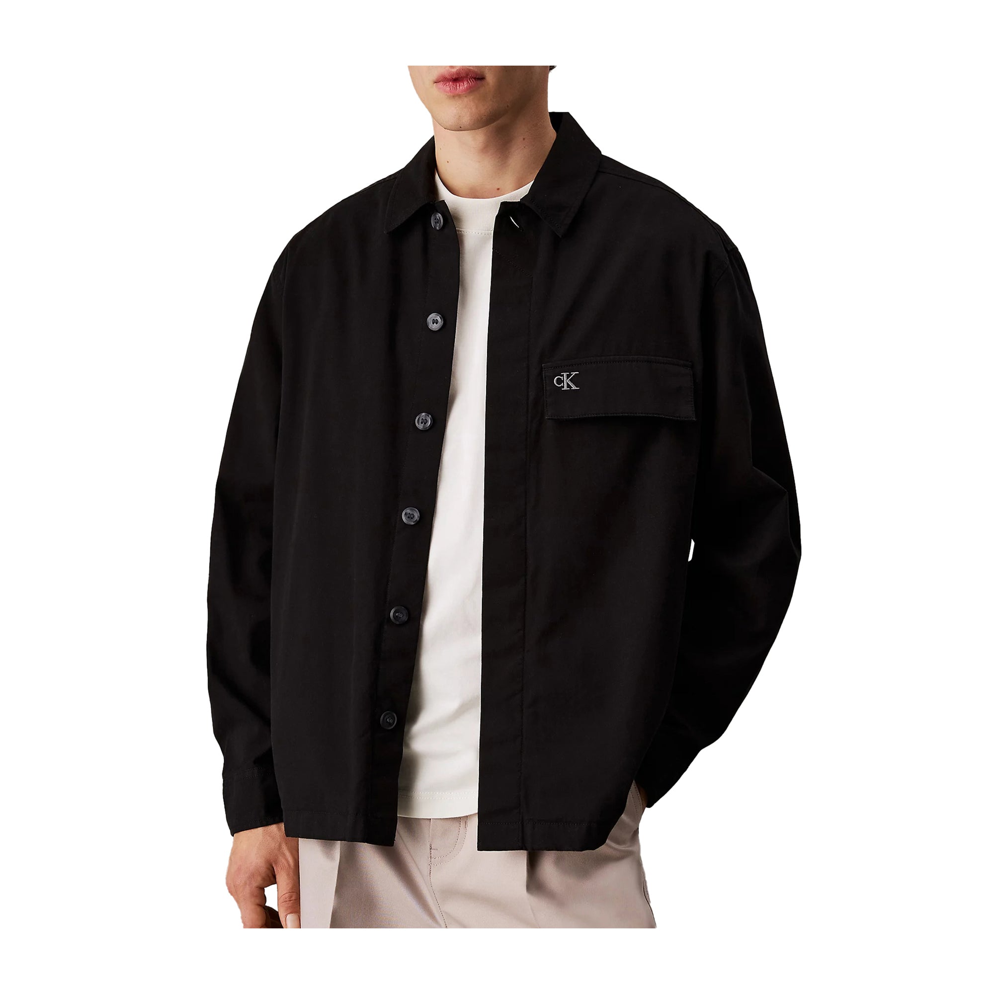 Giacca Camicia Uomo Calvin Klein Over