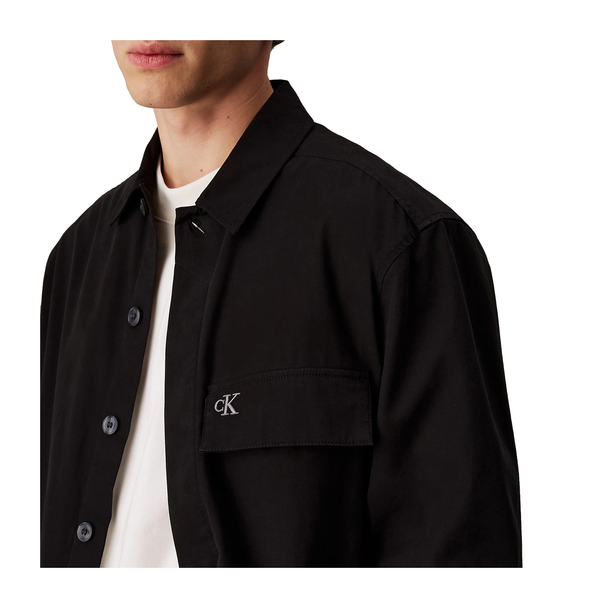 Giacca Camicia Uomo Calvin Klein Over