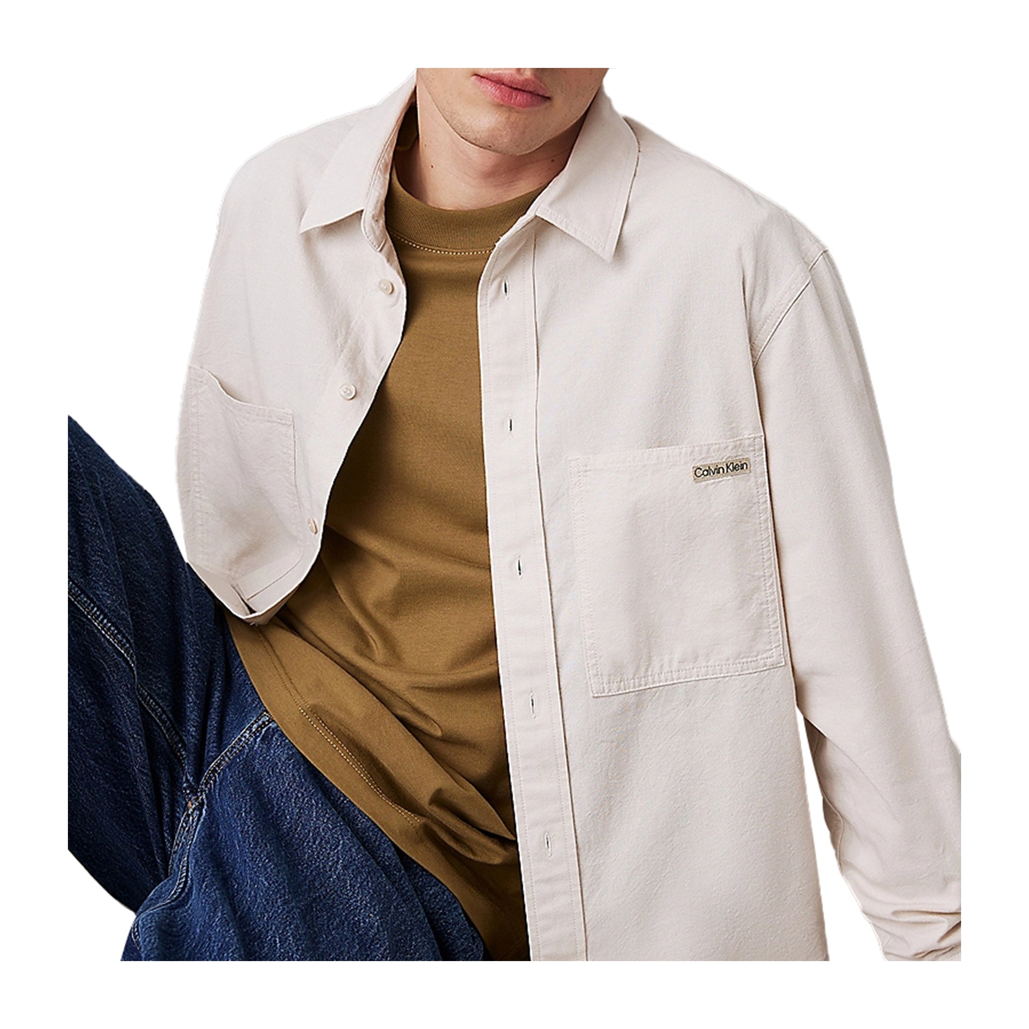 Camicia Uomo in chambray di cotone Relaxed