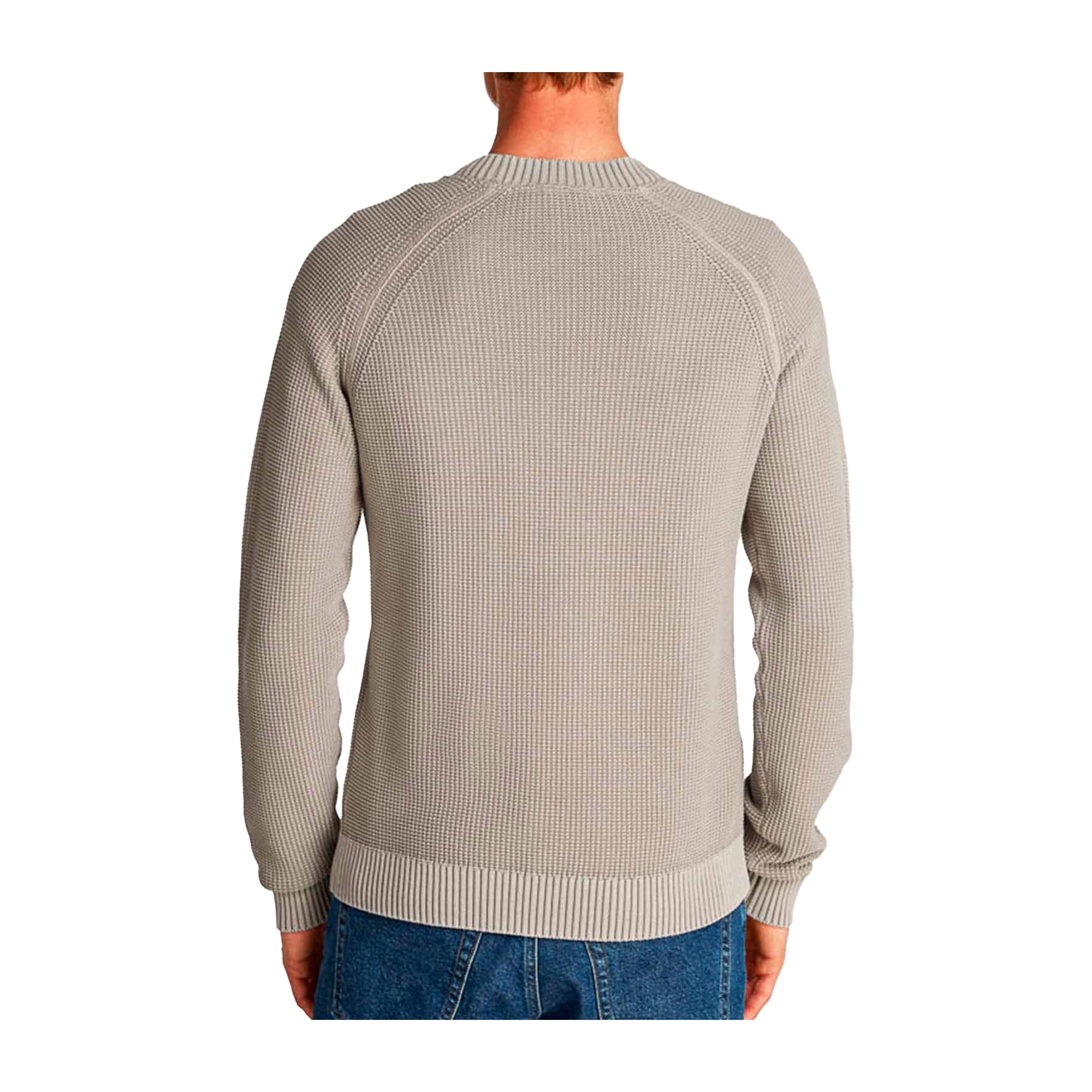 Pullover Uomo Raglan Grigio girocollo