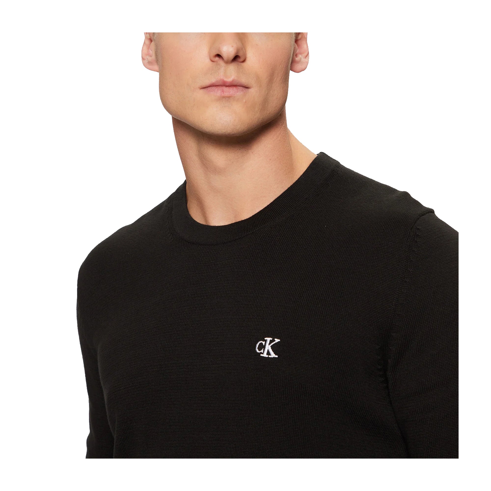 Maglione Uomo Calvin Klein Crew Neck Ricamo Logo