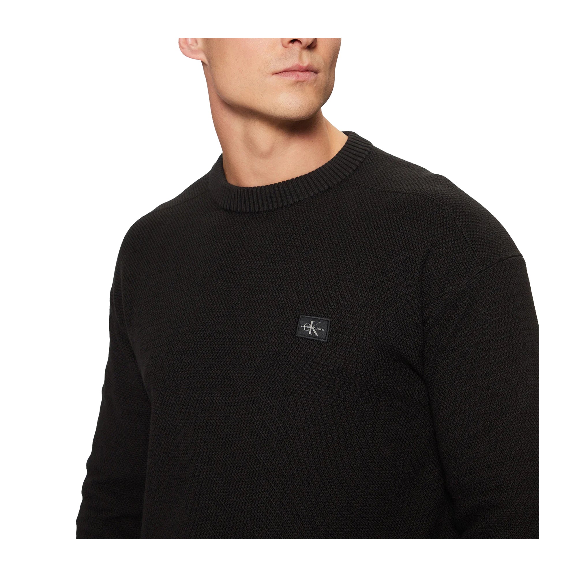Maglione Uomo Calvin Klein Modern Crew Neck Nero