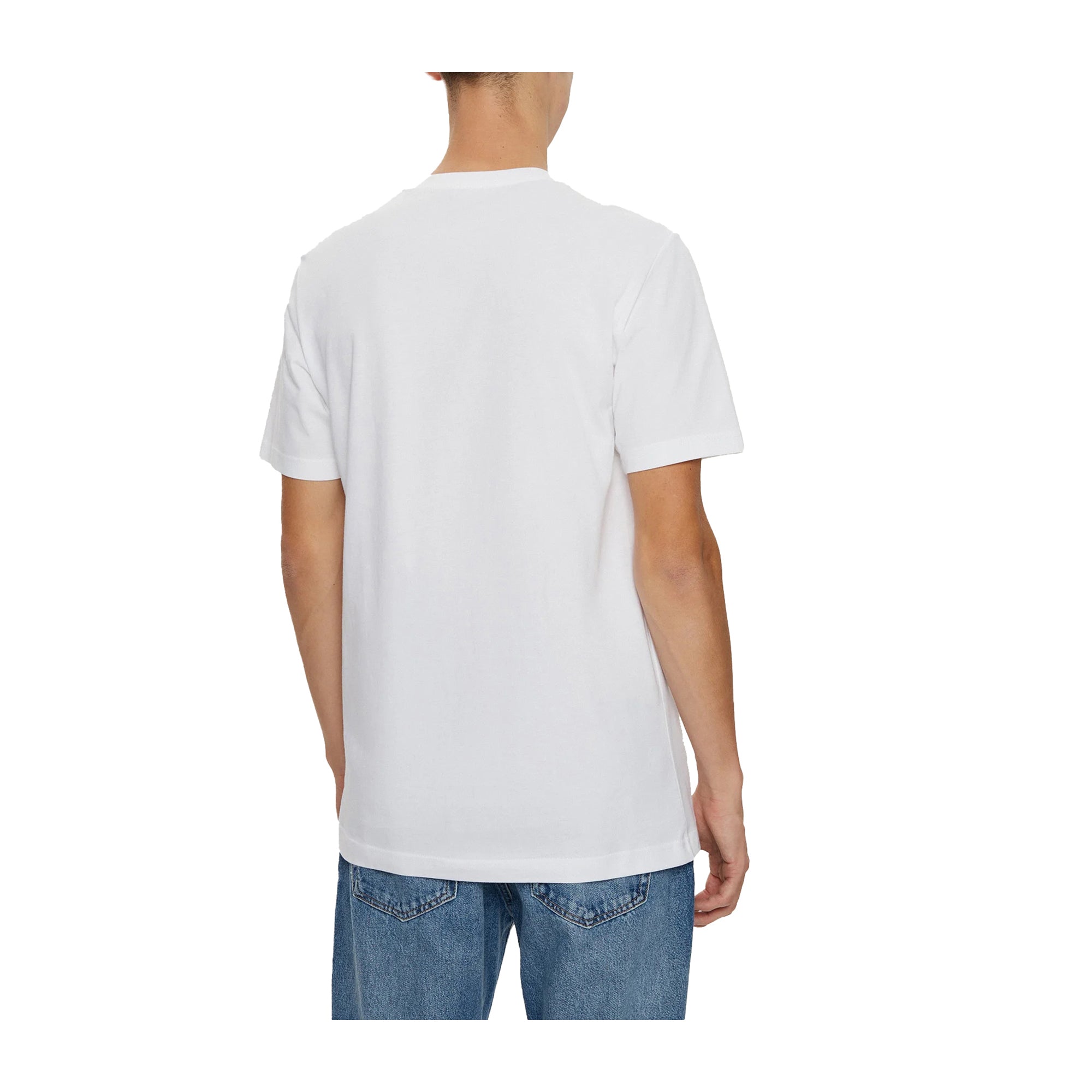 T-shirt Uomo Calvin Klein Bianca Logo Minimal