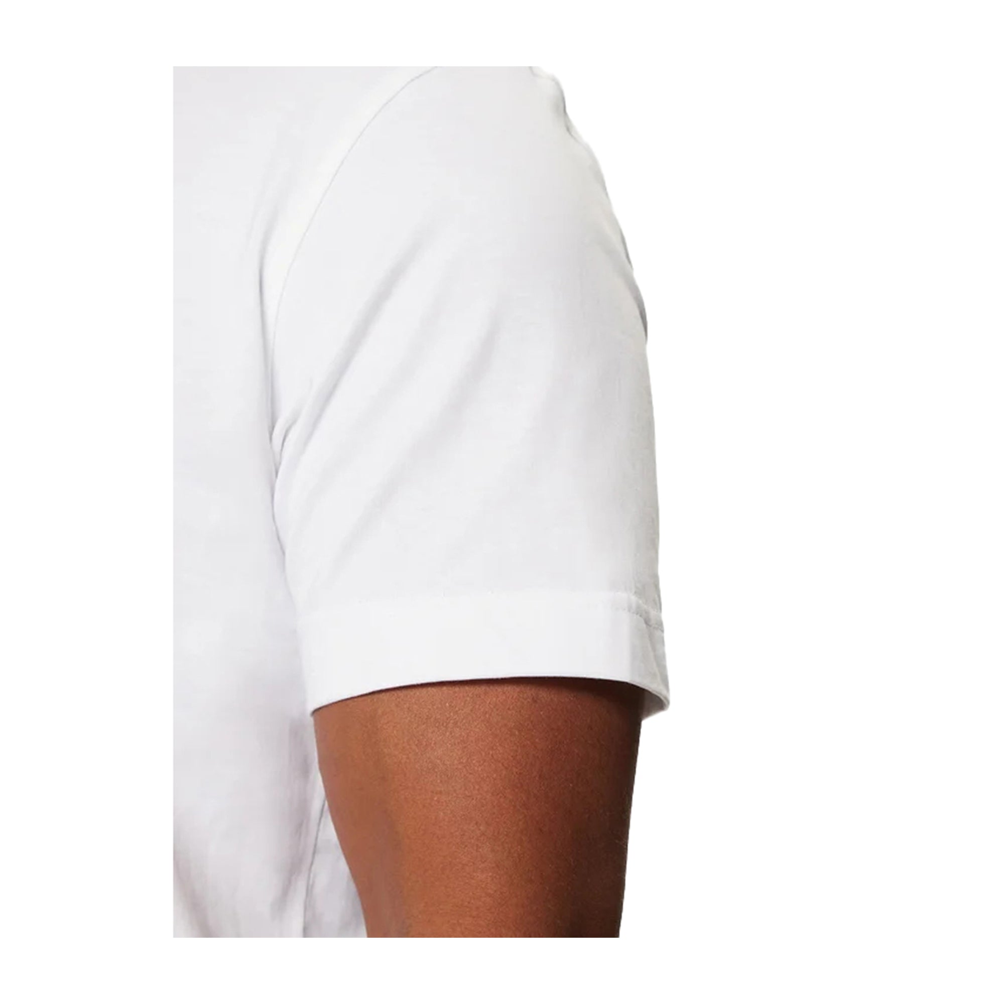 T-shirt Uomo in cotone con mini logo Bianco