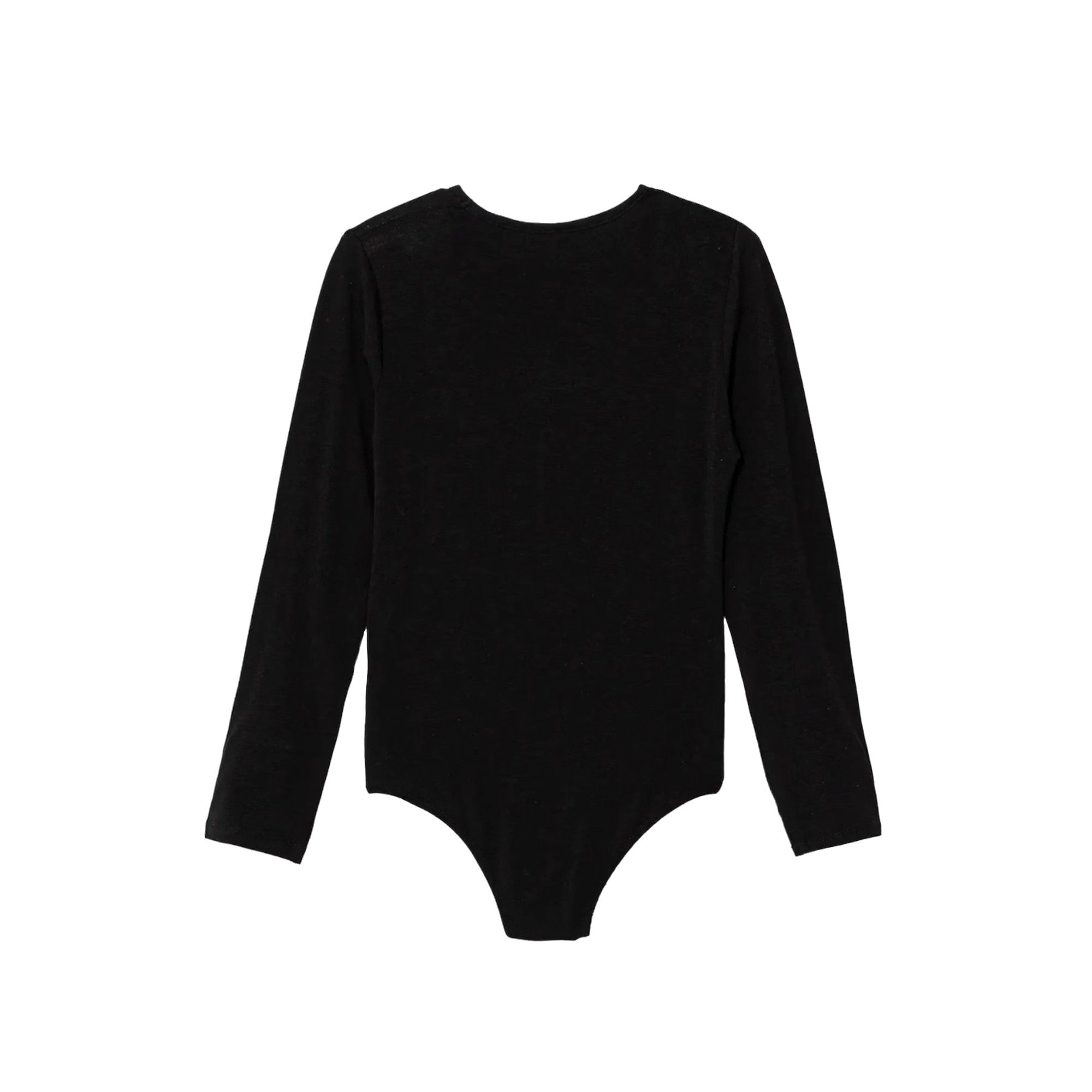 Body Bambina a manica lunga Nero retro