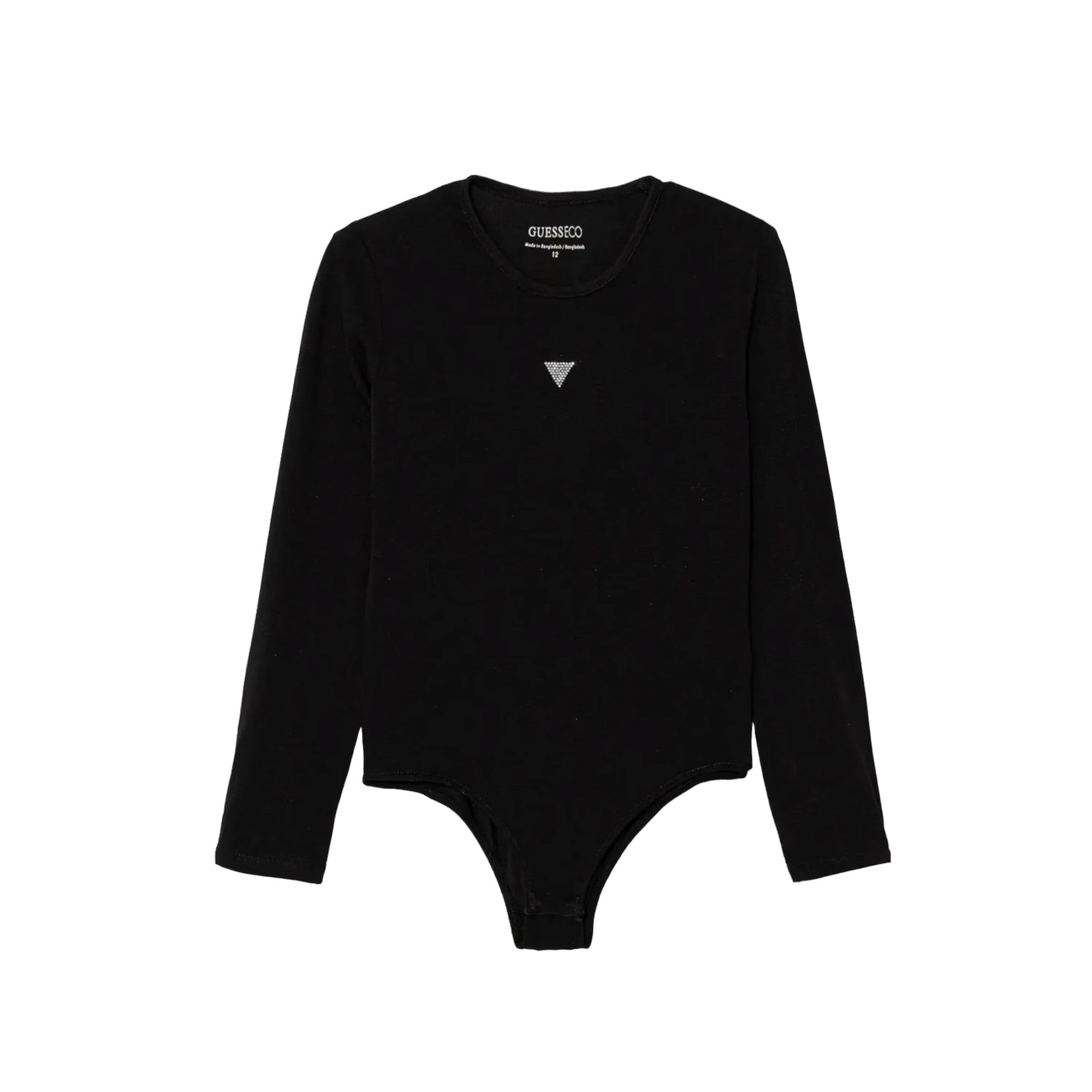 Body Bambina a manica lunga Nero