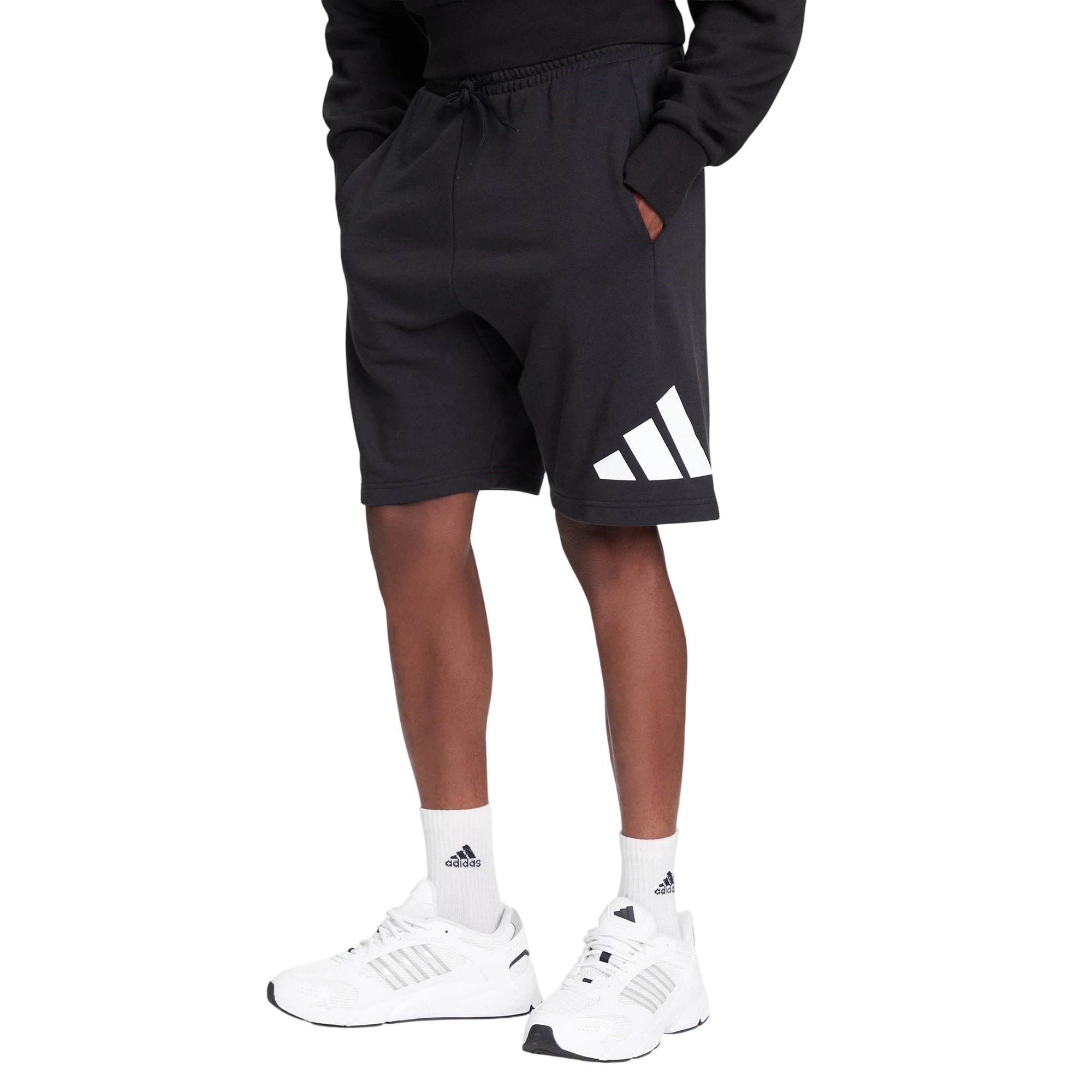 Bermuda sportivi uomo Essentials Big Logo Nero