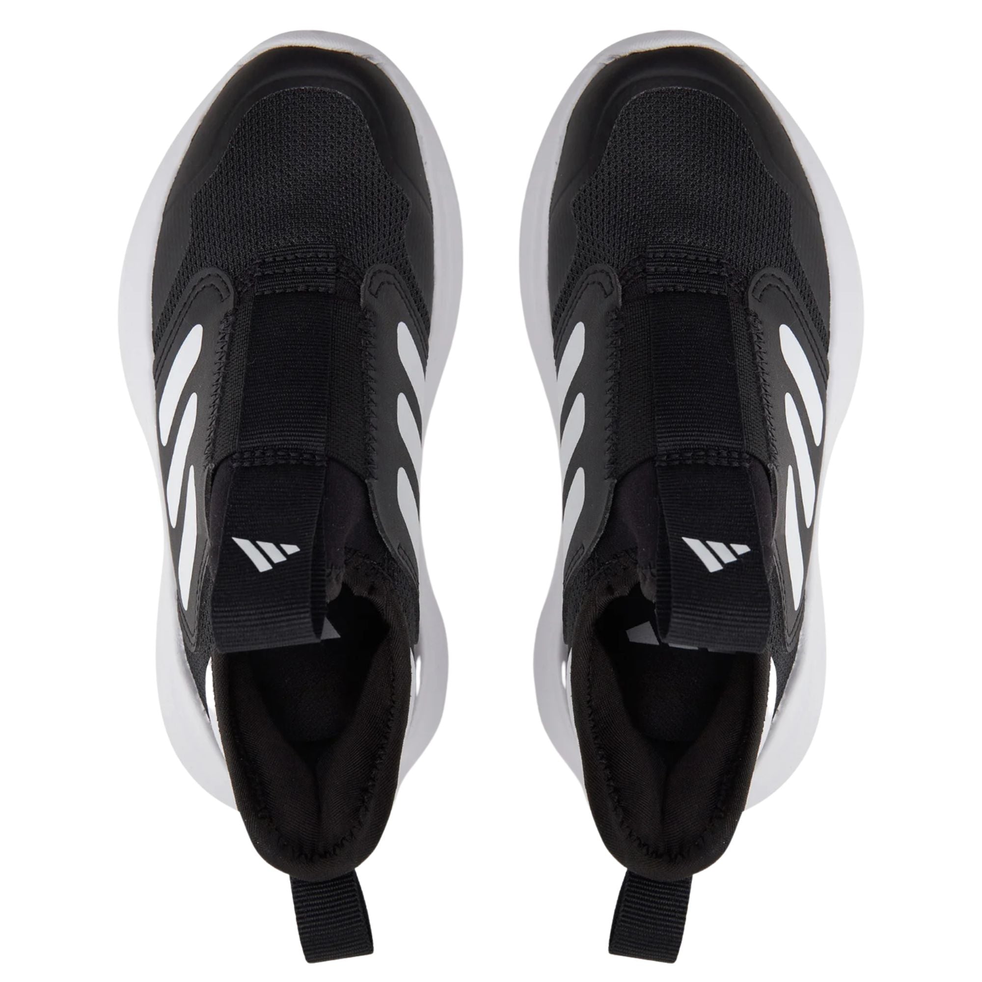 Sneakers Junior Nera, con iconici dettagli laterali e tomaia in tessuto