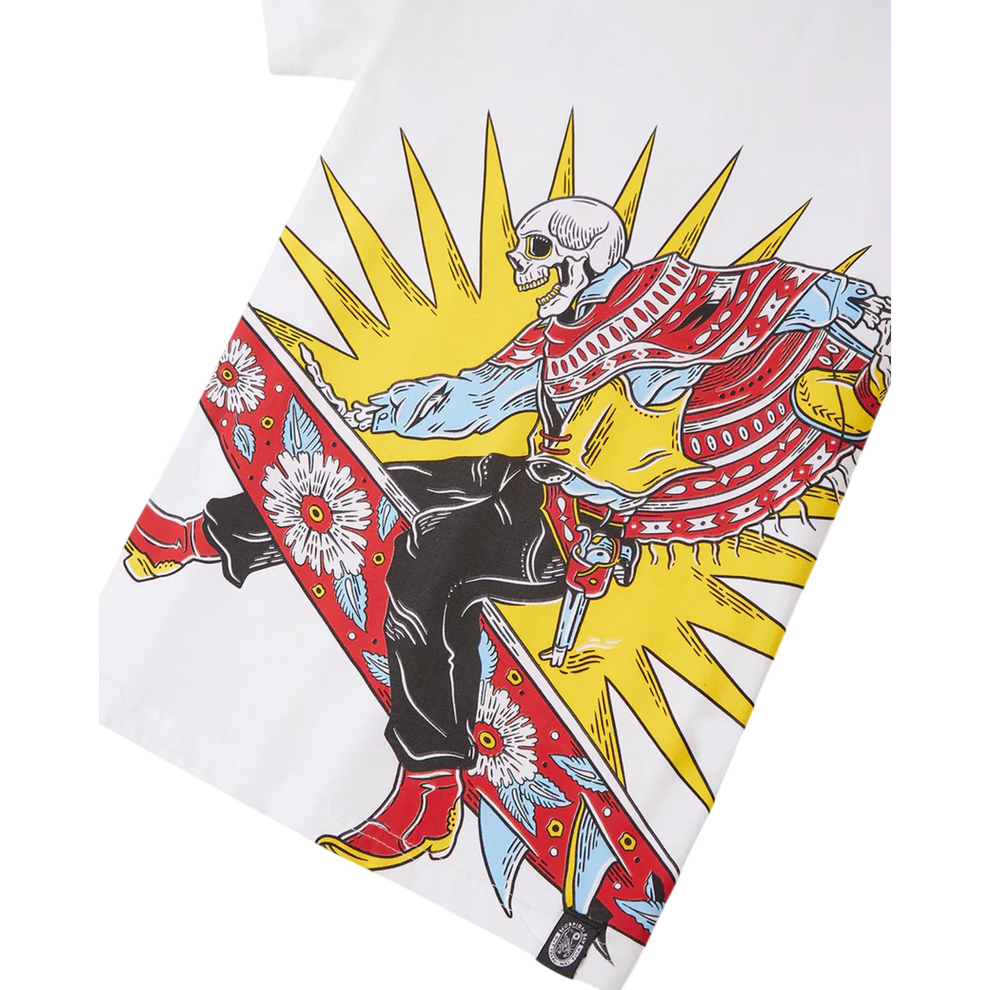 T-shirt Junior con stampa "Surf Rodeo" Bianco