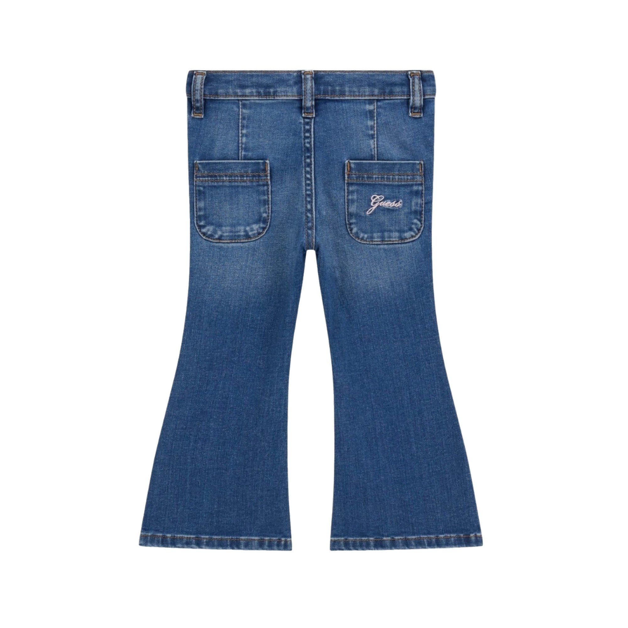 Jeans Bambina a zampa in denim retro