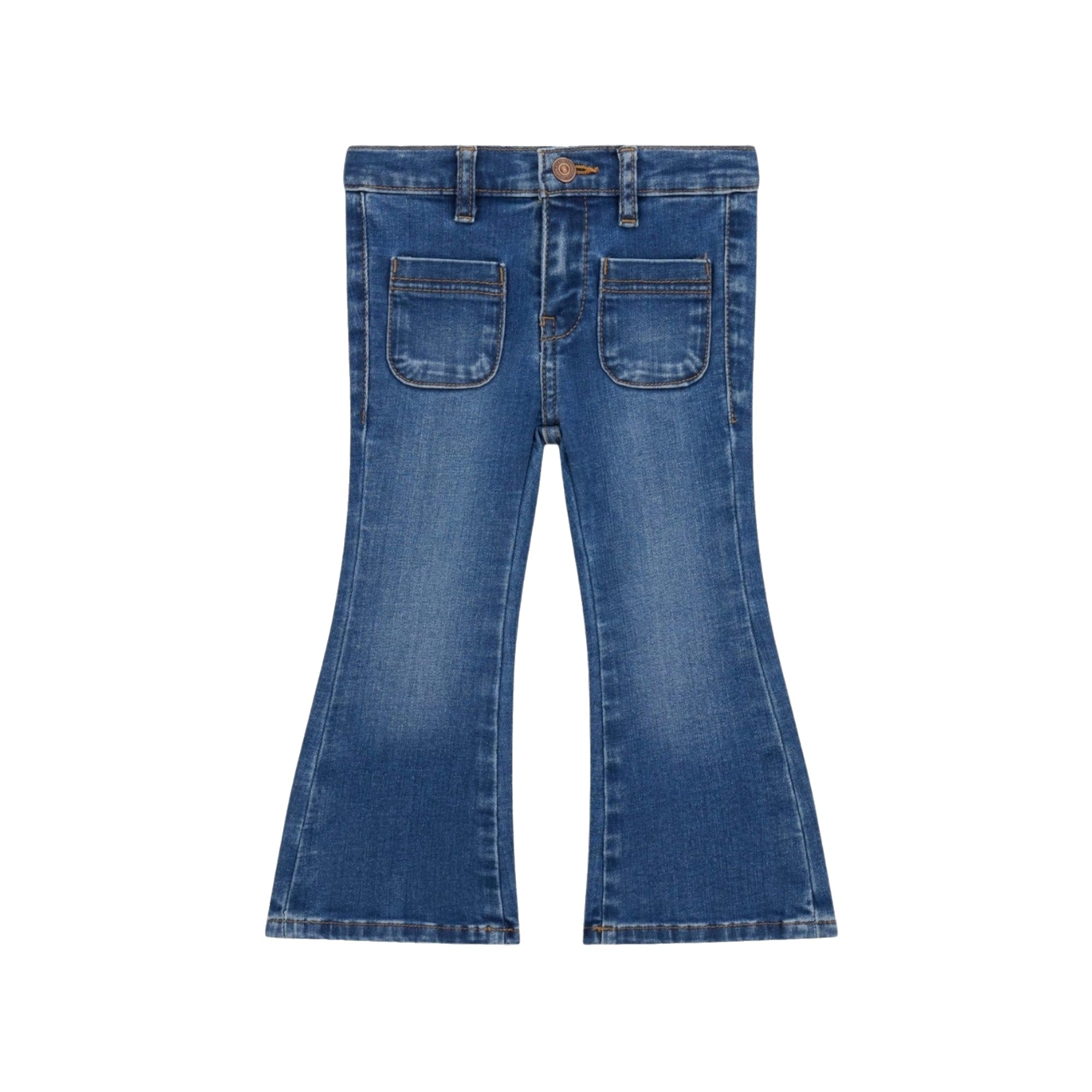 Jeans Bambina a zampa in denim