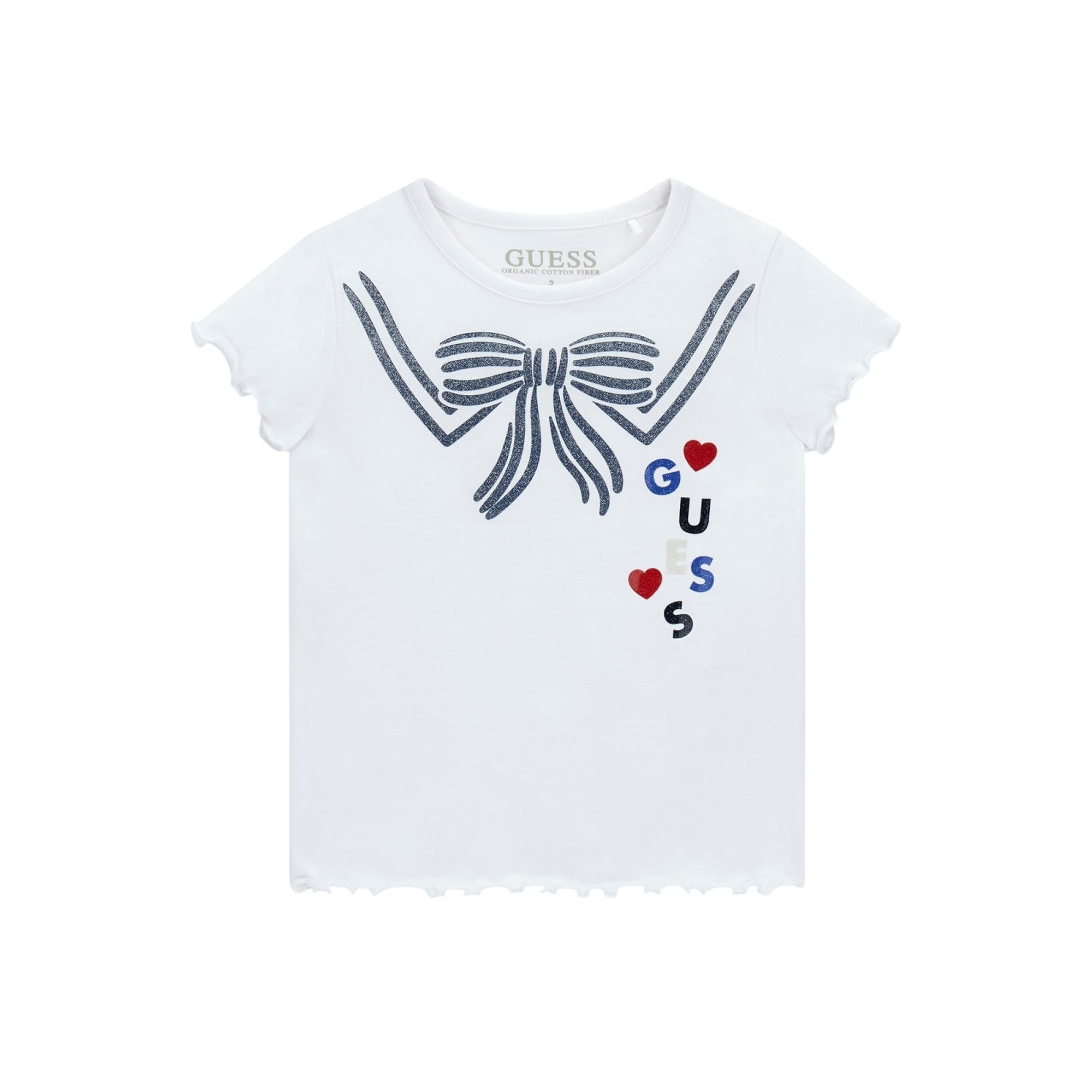 T-shirt Junior Bianca stampa glitter