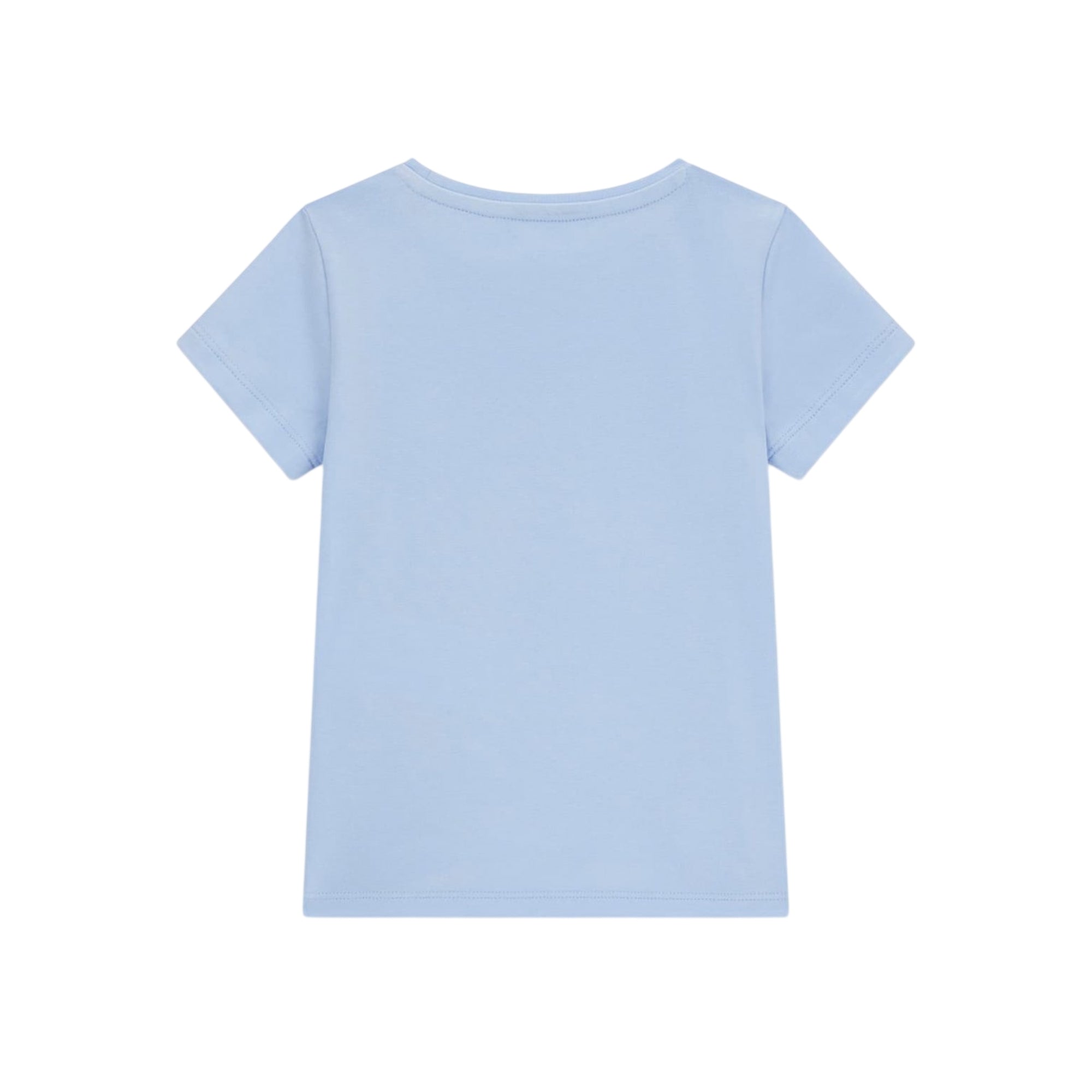 T-shirt Junior Celeste, con stampa frontale e giorocollo