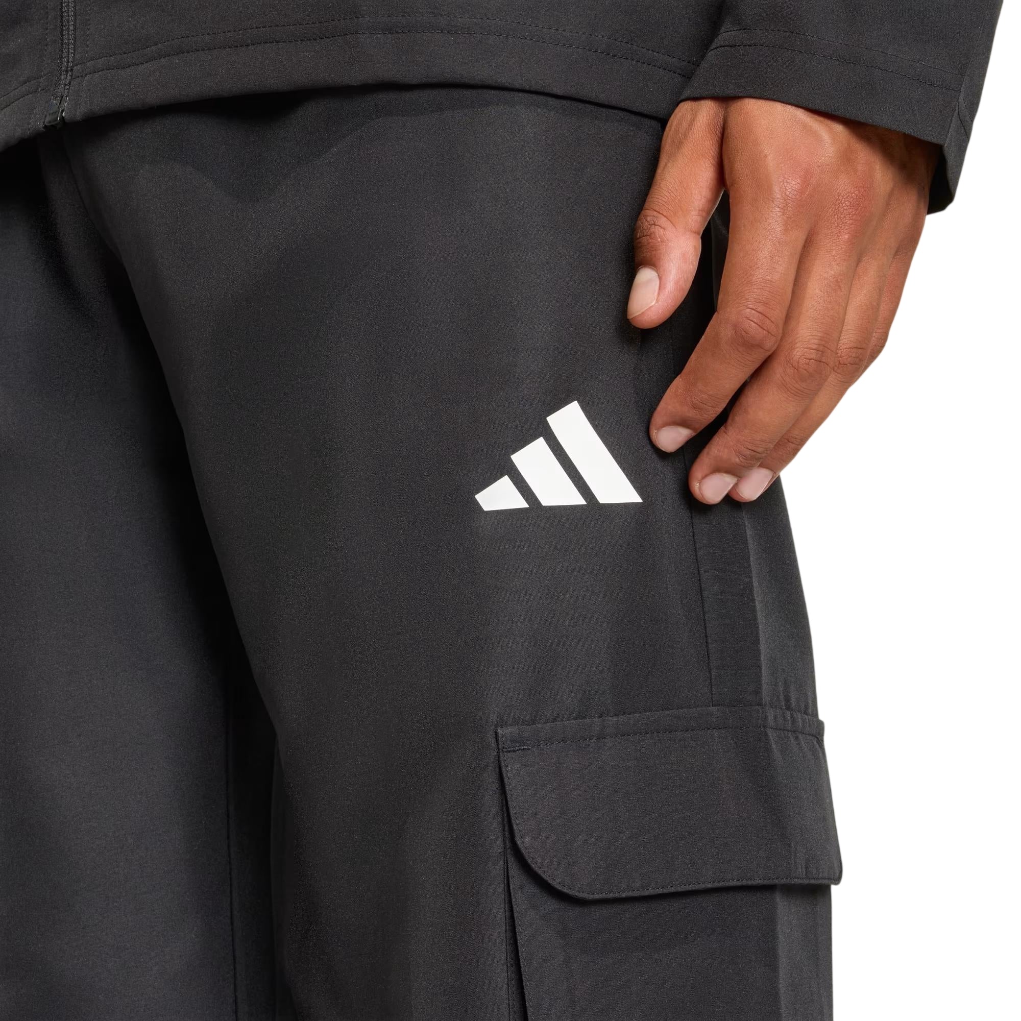 Tuta sportiva Nera Uomo in Woven Cargo - dettaglio
