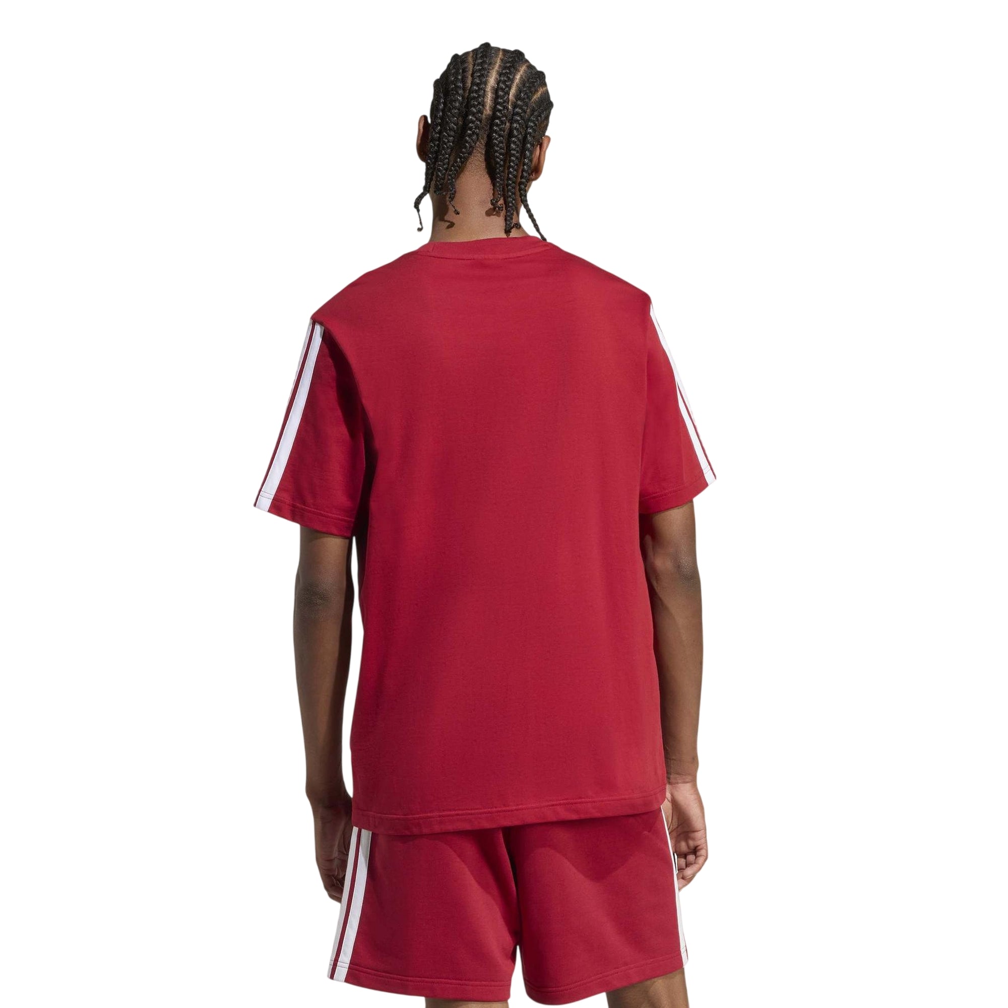 T-shirt Uomo Essentials 3Stripes rossa - retro