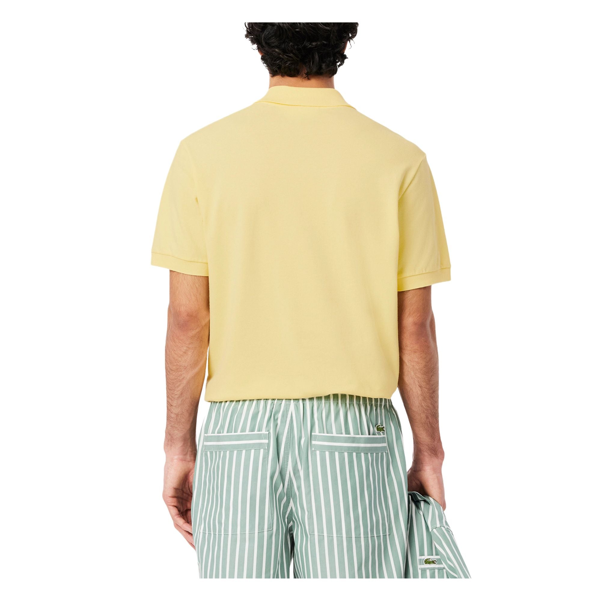 Polo Uomo modello L.12.12 Light Giallo, con maniche corte e coccodrillo iconico