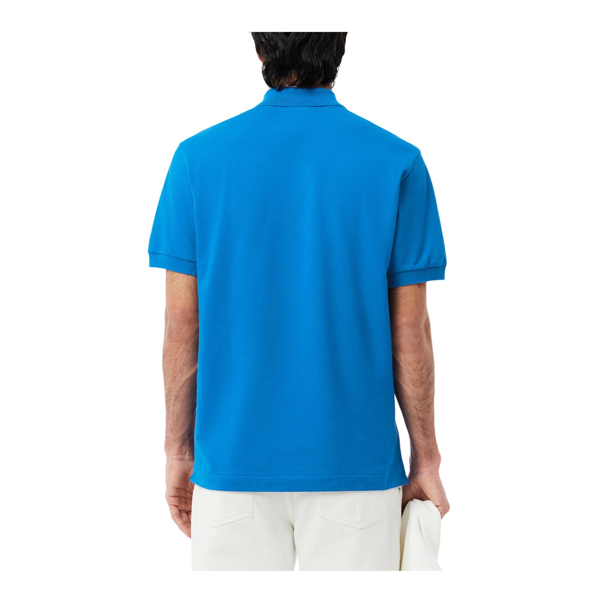 Polo Uomo modello L.12.12 Light, con bottoni in madreperla e maniche corte