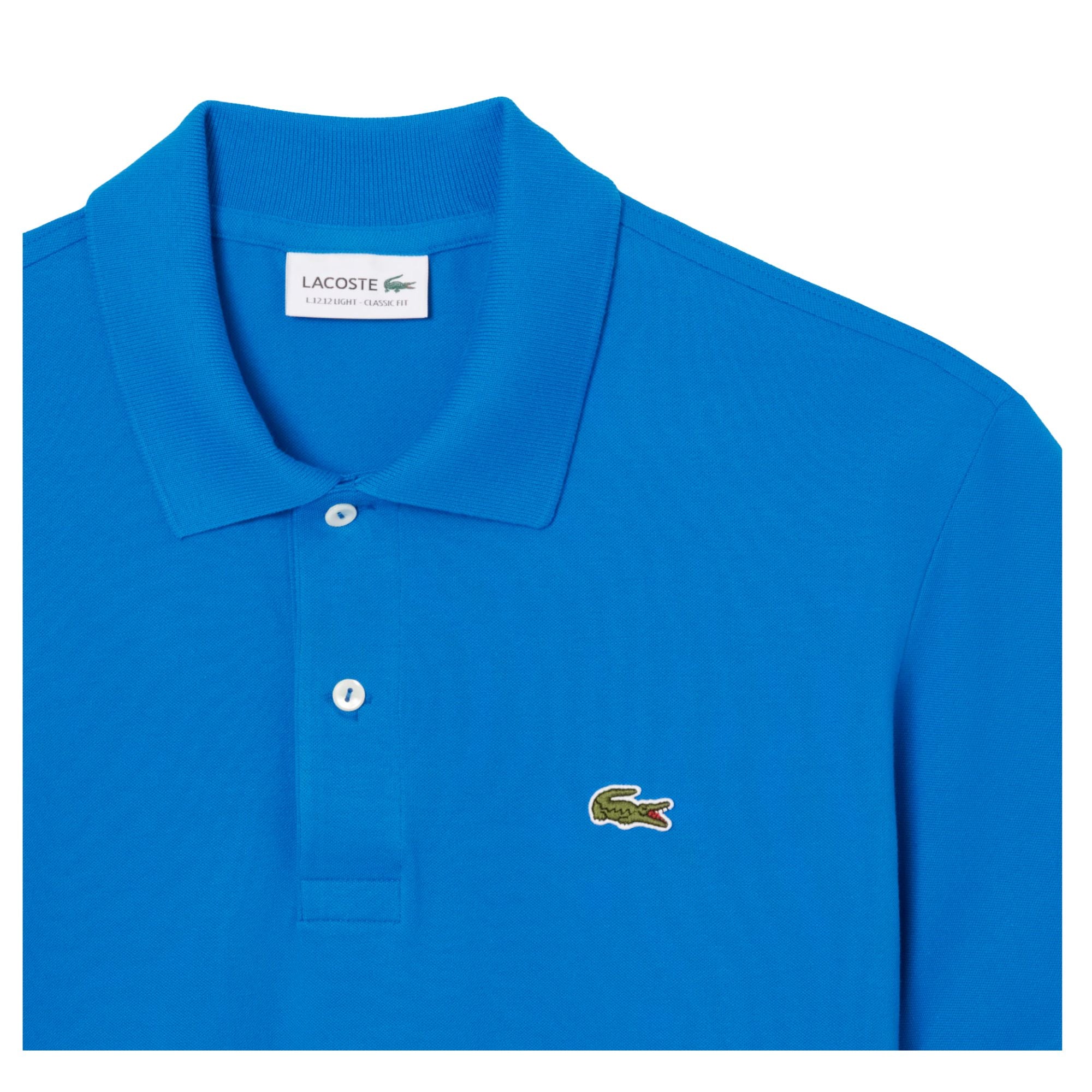 Polo Uomo modello L.12.12 Light, con bottoni in madreperla e maniche corte