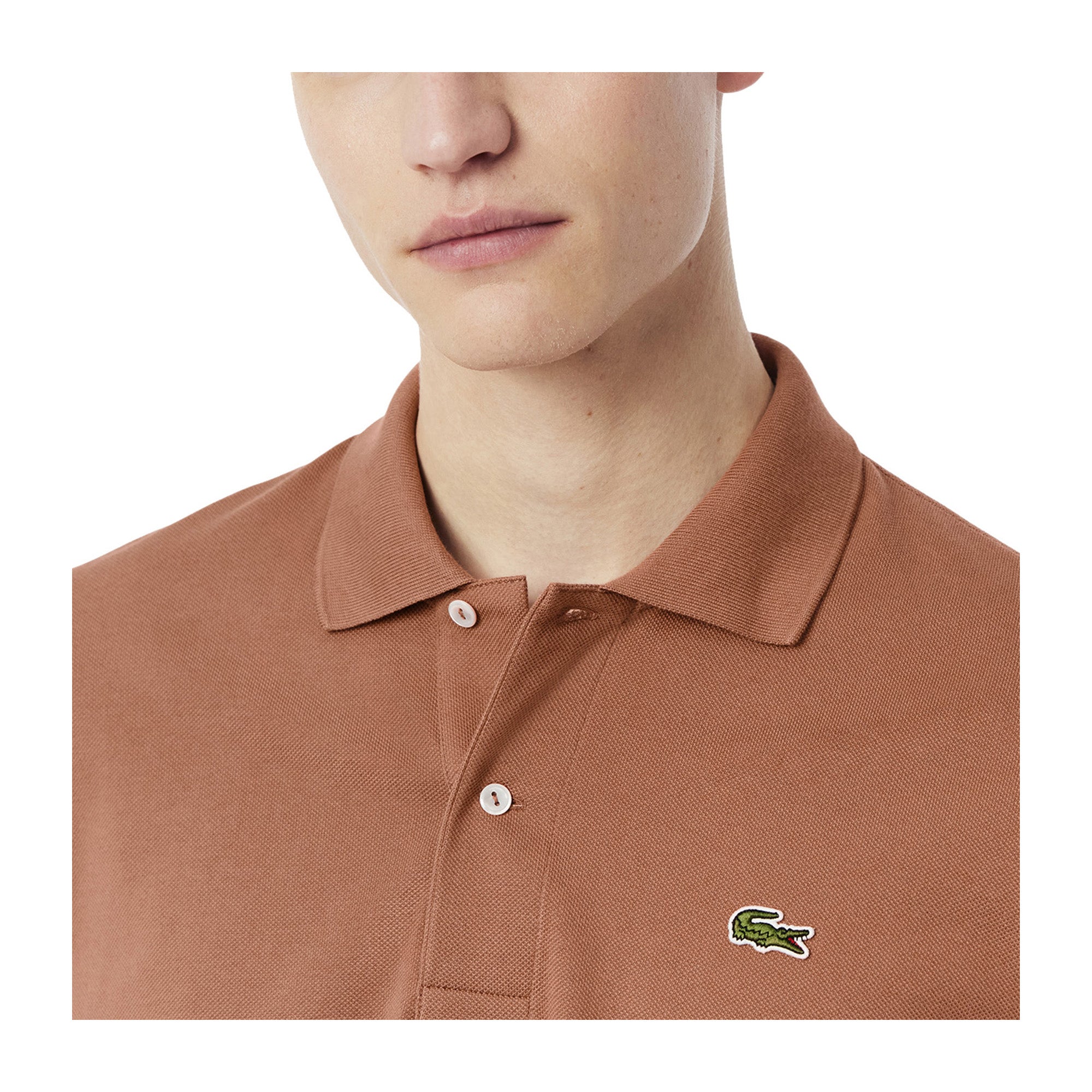 Polo Uomo in piqué L.12.12 Original Marrone