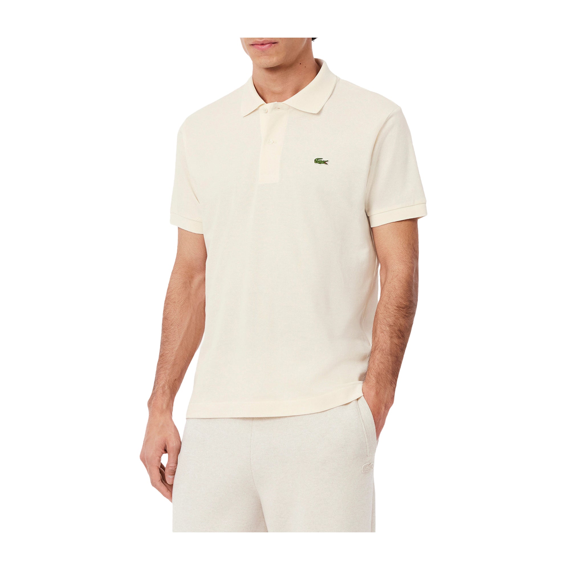 Polo Uomo in piqué L.12.12 Original Bianco sporco