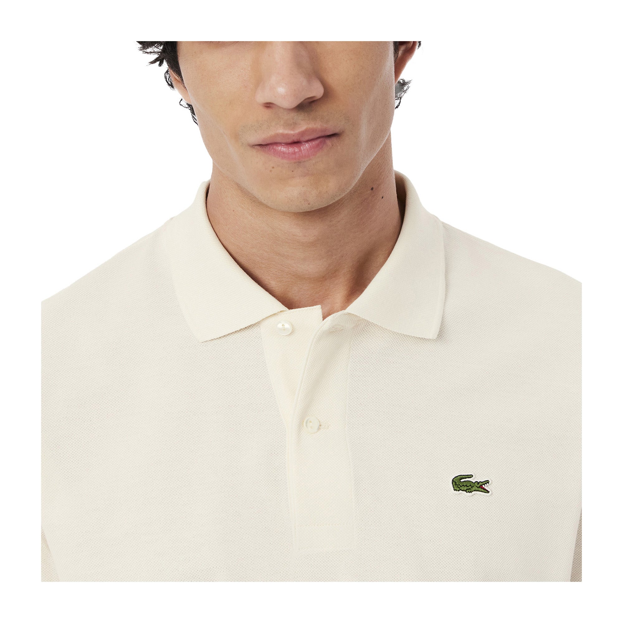 Polo Uomo in piqué L.12.12 Original Bianco sporco