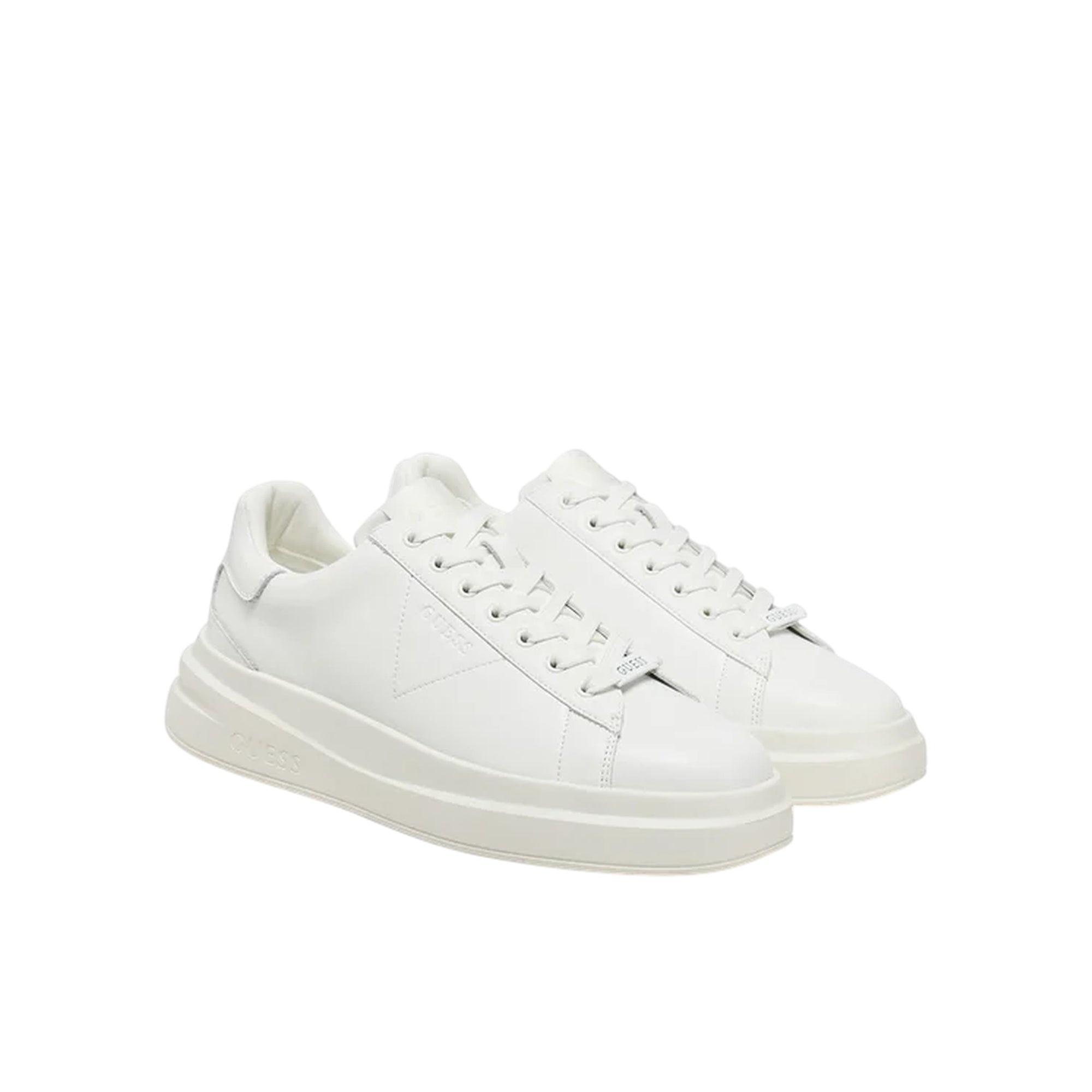 Sneakers Uomo con tomaia in similpelle, punta tonda e logo tono su tono laterale