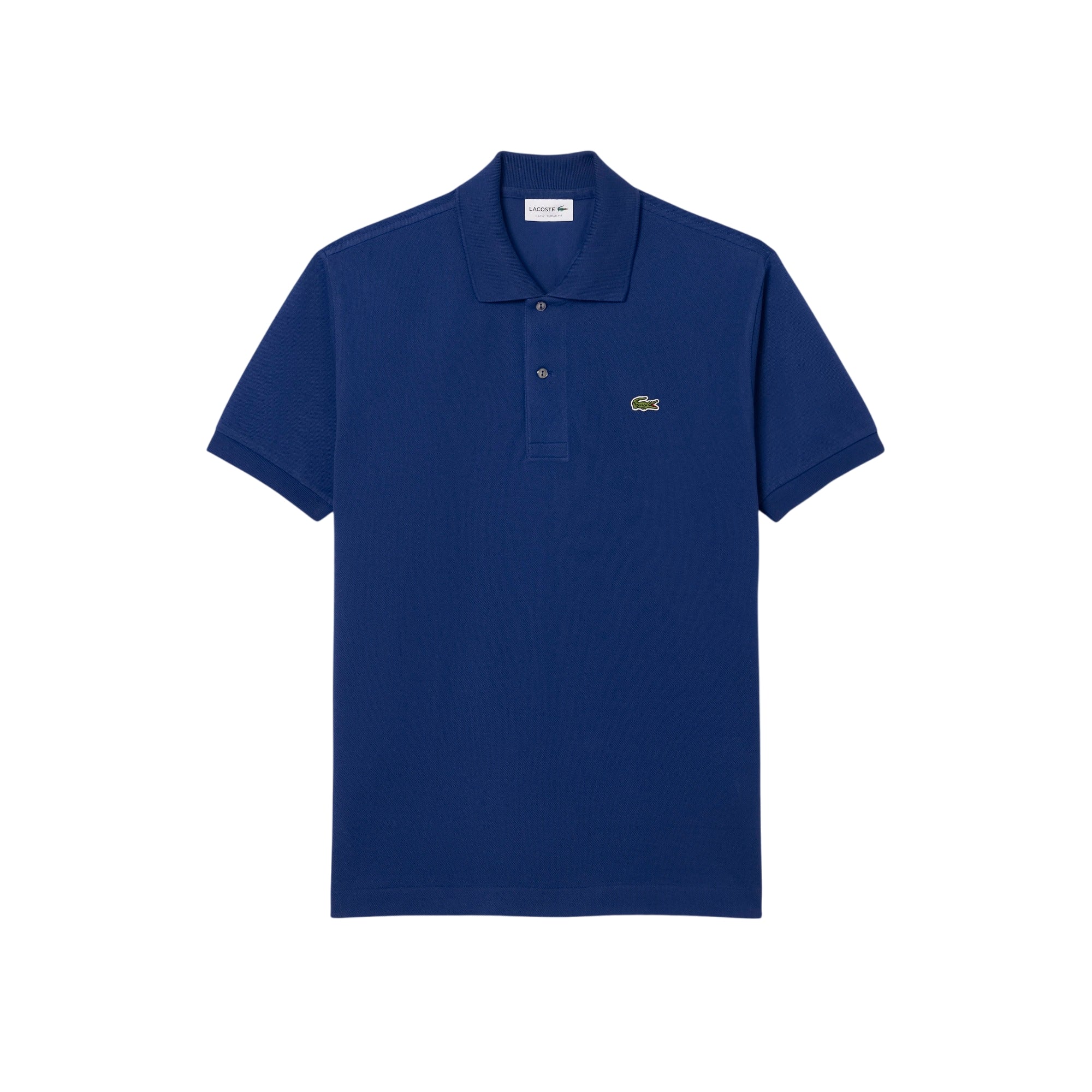 Polo Uomo L.12.12 Navy, con bordi a costine