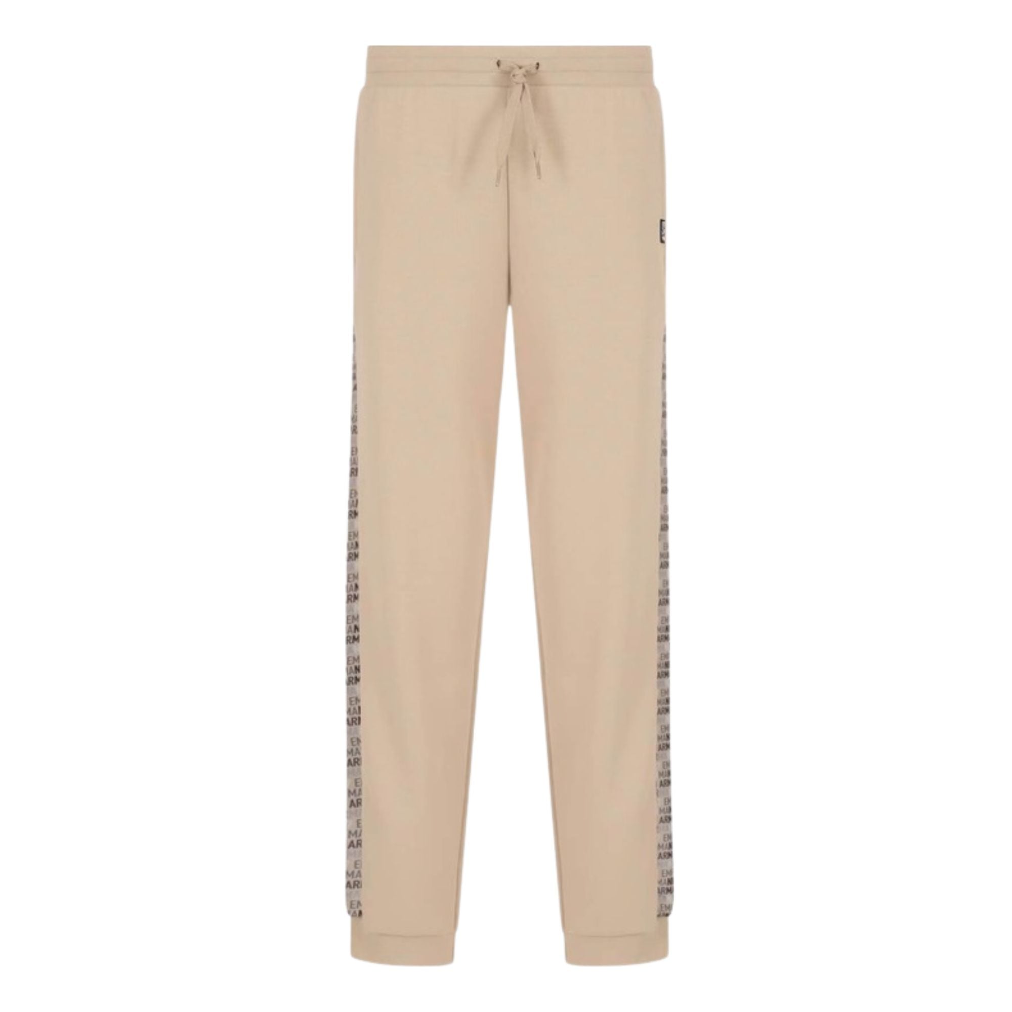 Pantaloni da tuta Uomo Beige con inserti logati