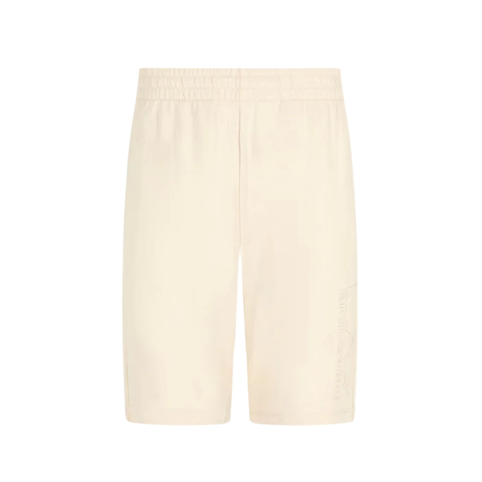 Bermuda Uomo Beige felpato con logo