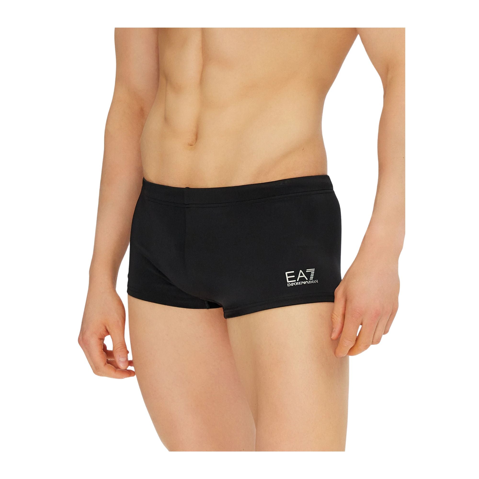 Costume Uomo tinta unita nera modello frontale