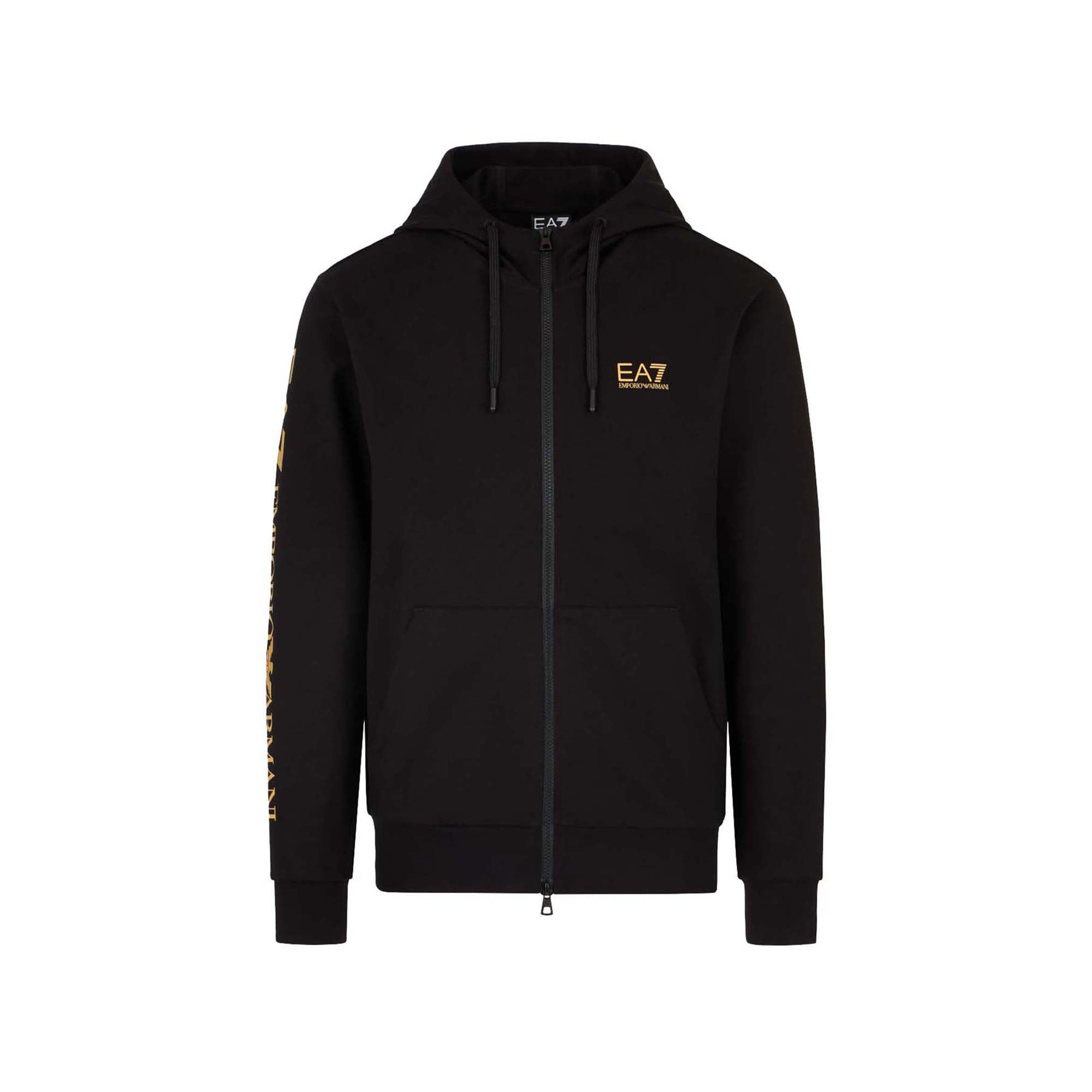 Felpa Uomo Logo Series, con maxi stampa sulla manica e cappuccio