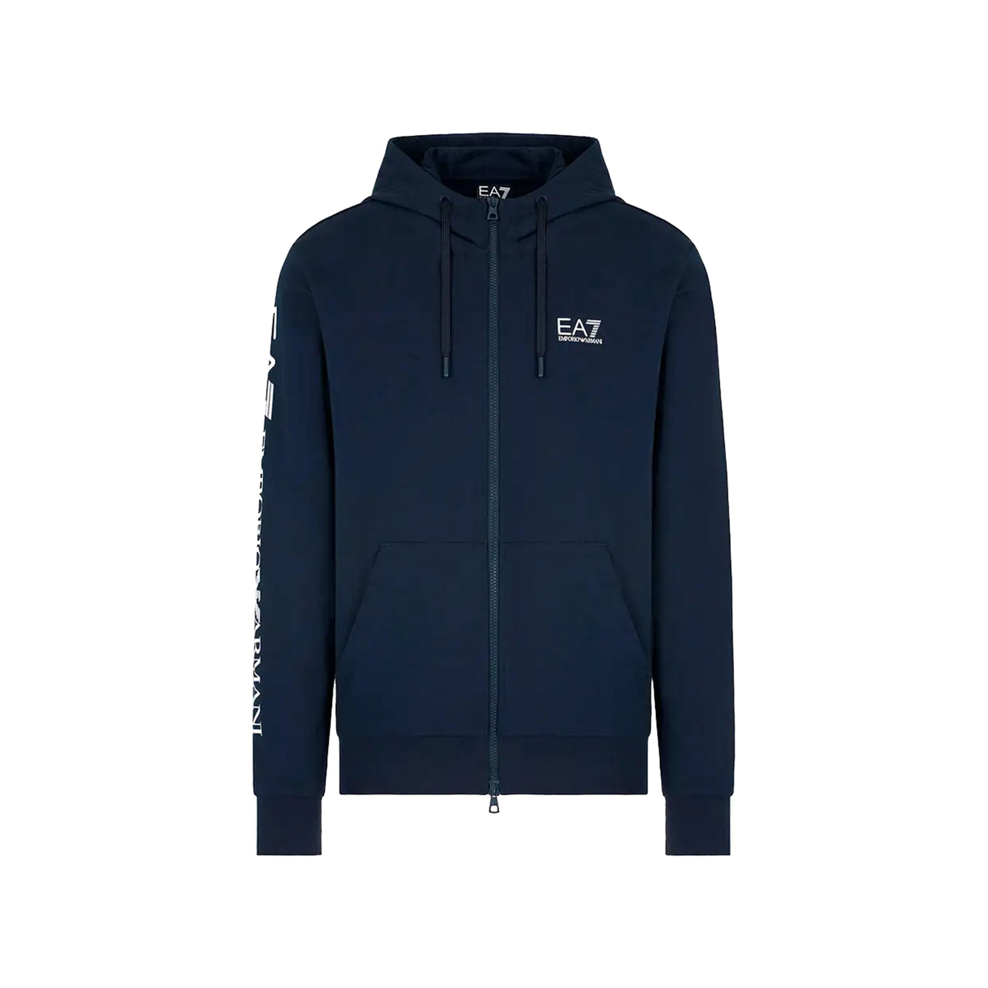Felpa Uomo Logo Series con zip frontale