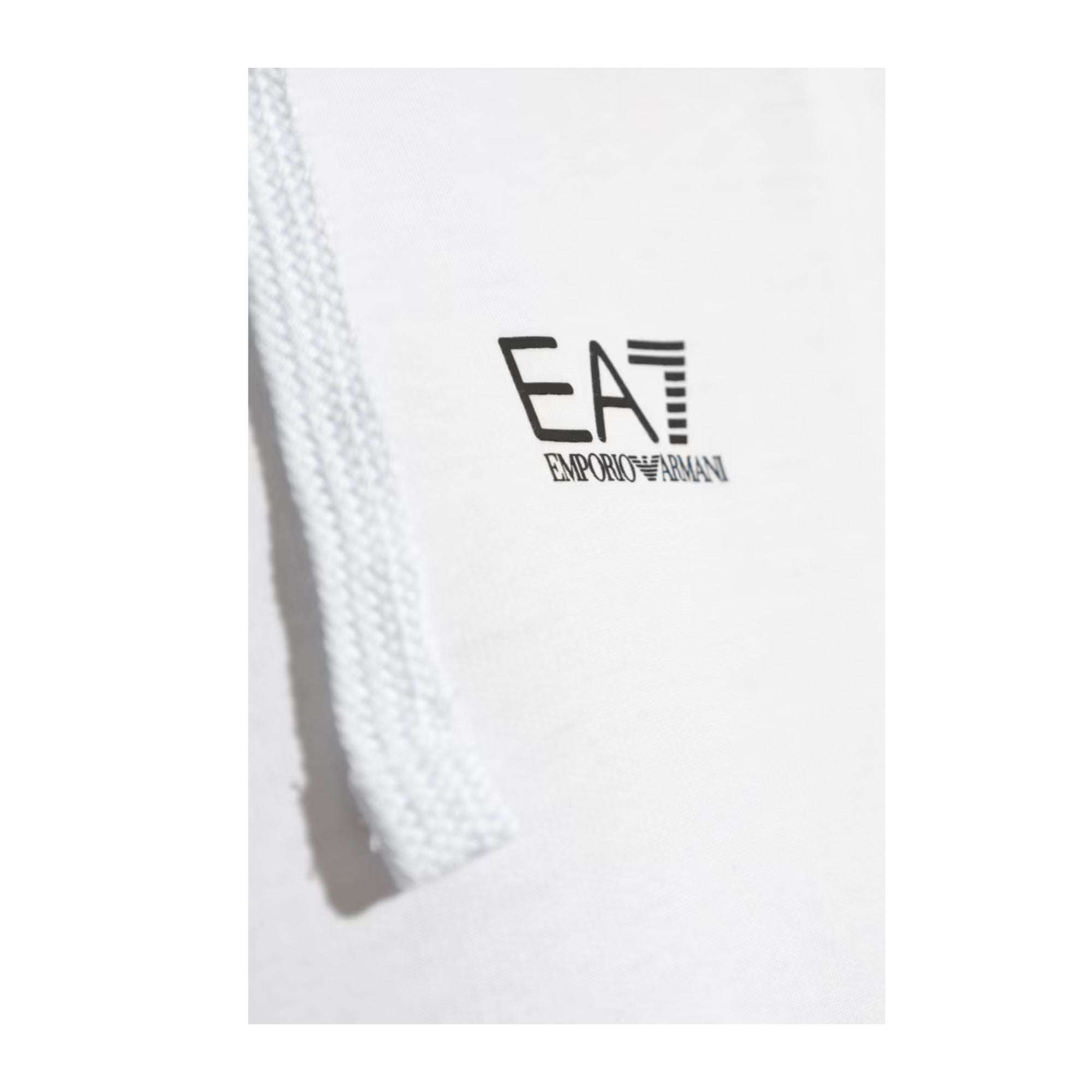 Felpa Uomo Bianca Logo Series con cappuccio dettaglio logo