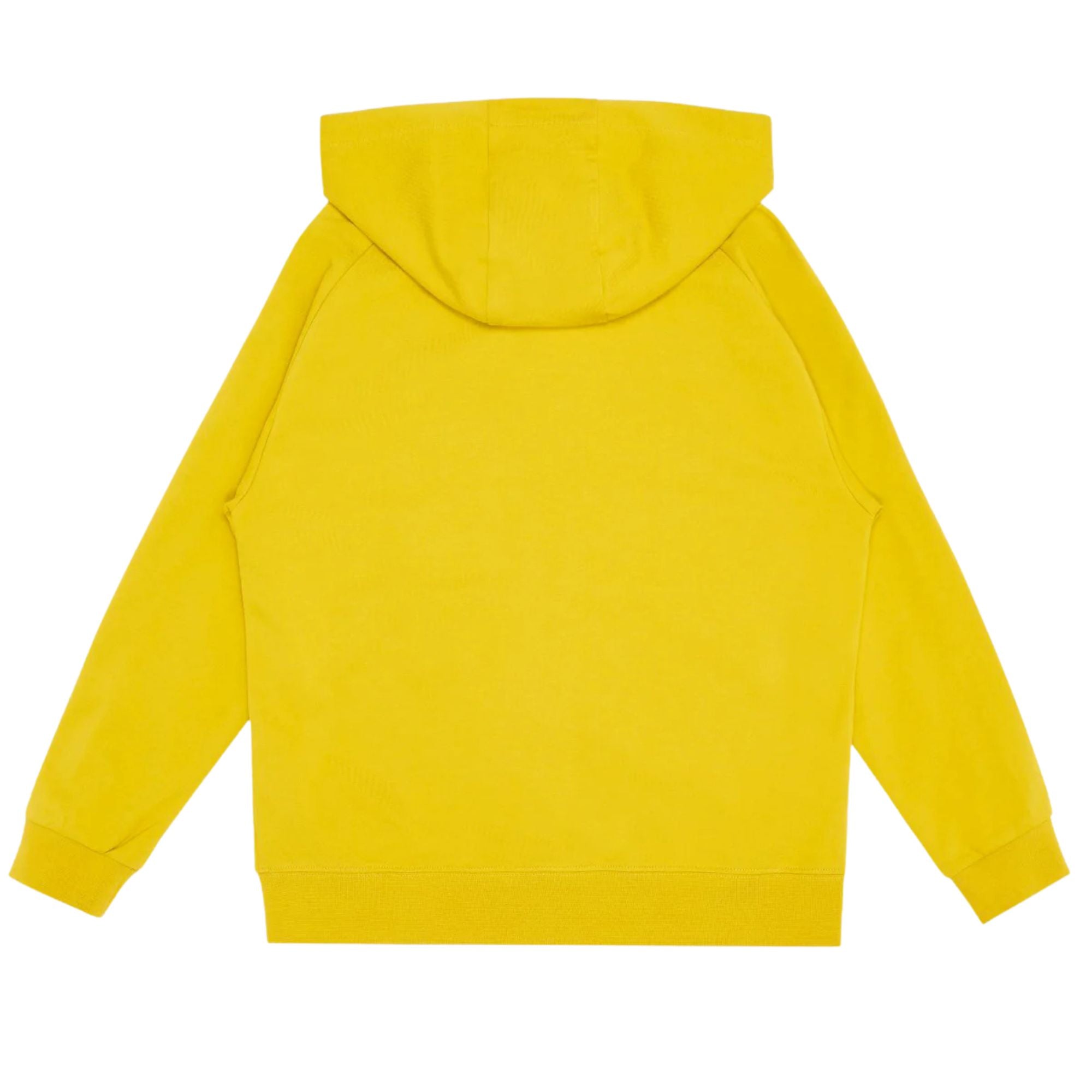 Felpa Bambino con cappuccio e logo Giallo retro