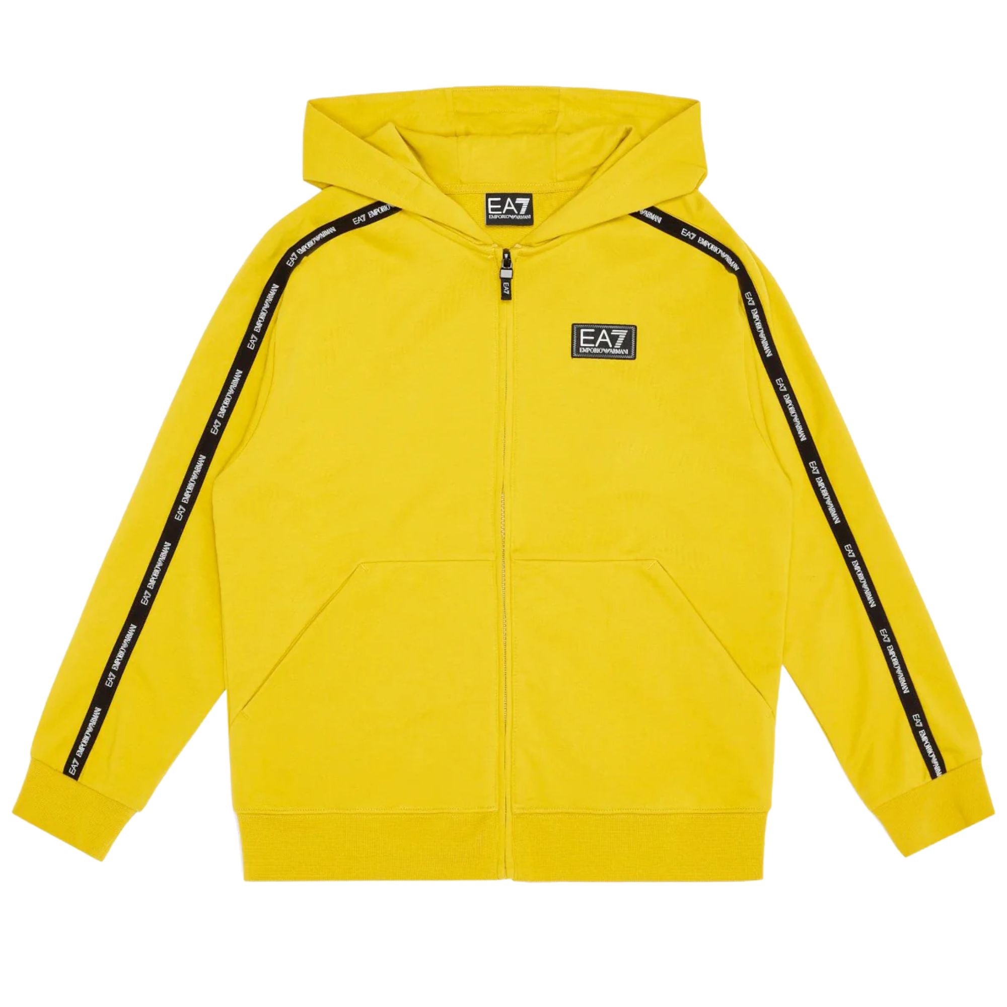 Felpa Bambino con cappuccio e logo Giallo