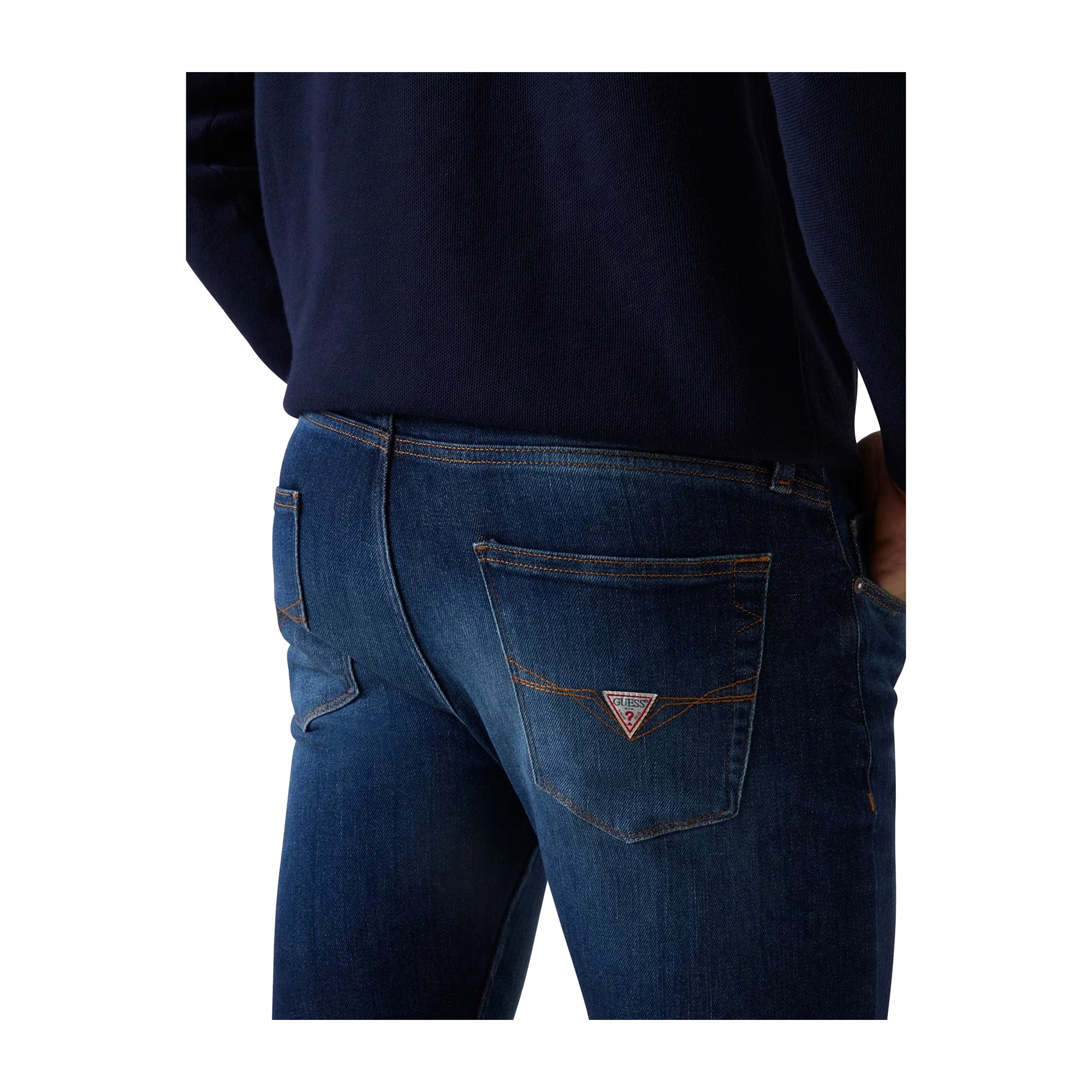 Guess Jeans Uomo Skinny fit Chris dettaglio retro