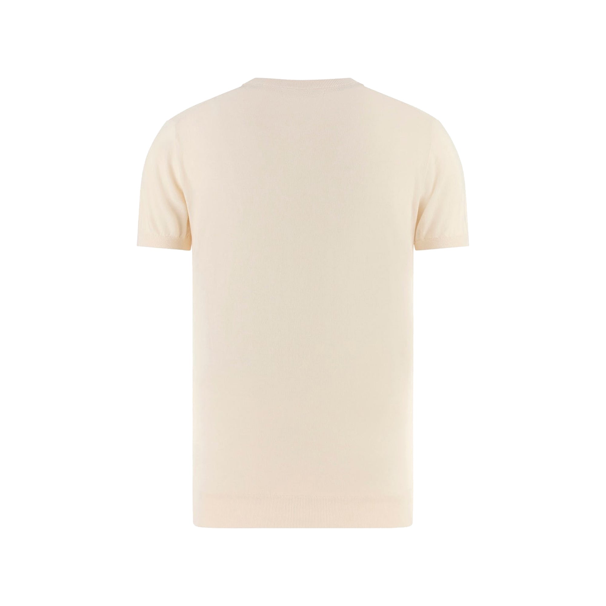 Guess T-shirt Uomo Bianca con Bordi a Coste