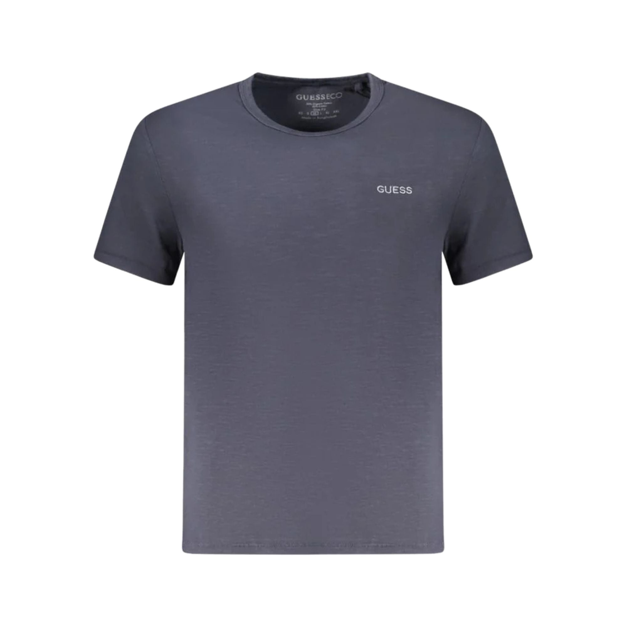 Guess T-shirt Uomo Blu scuro con mini logo