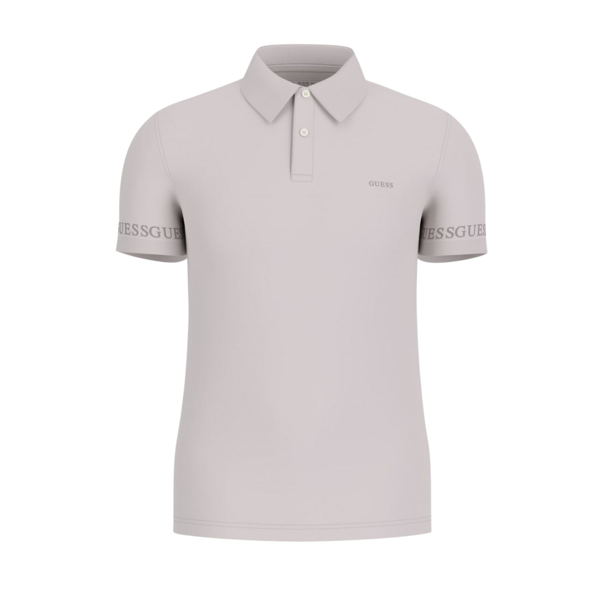 Guess Polo Uomo con maniche corte logate Grigio