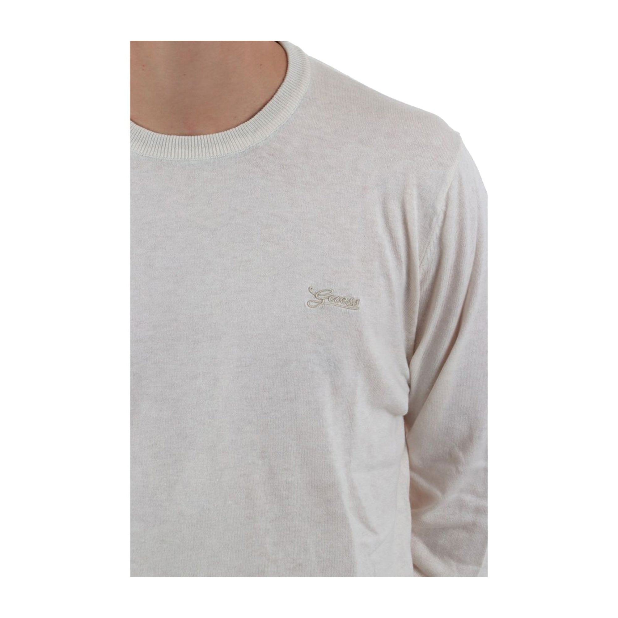 Guess Maglioncino Uomo in misto cotone Beige