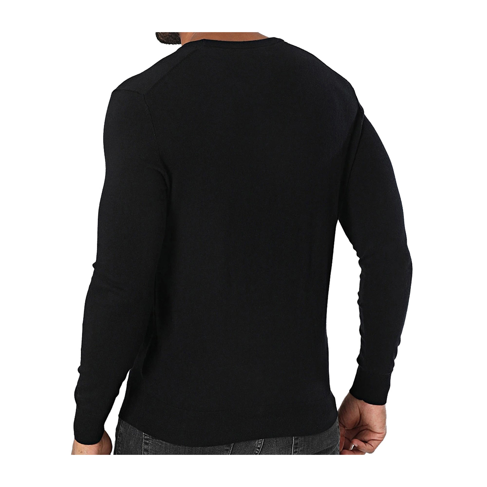 Guess Maglioncino Uomo in misto cotone Nero
