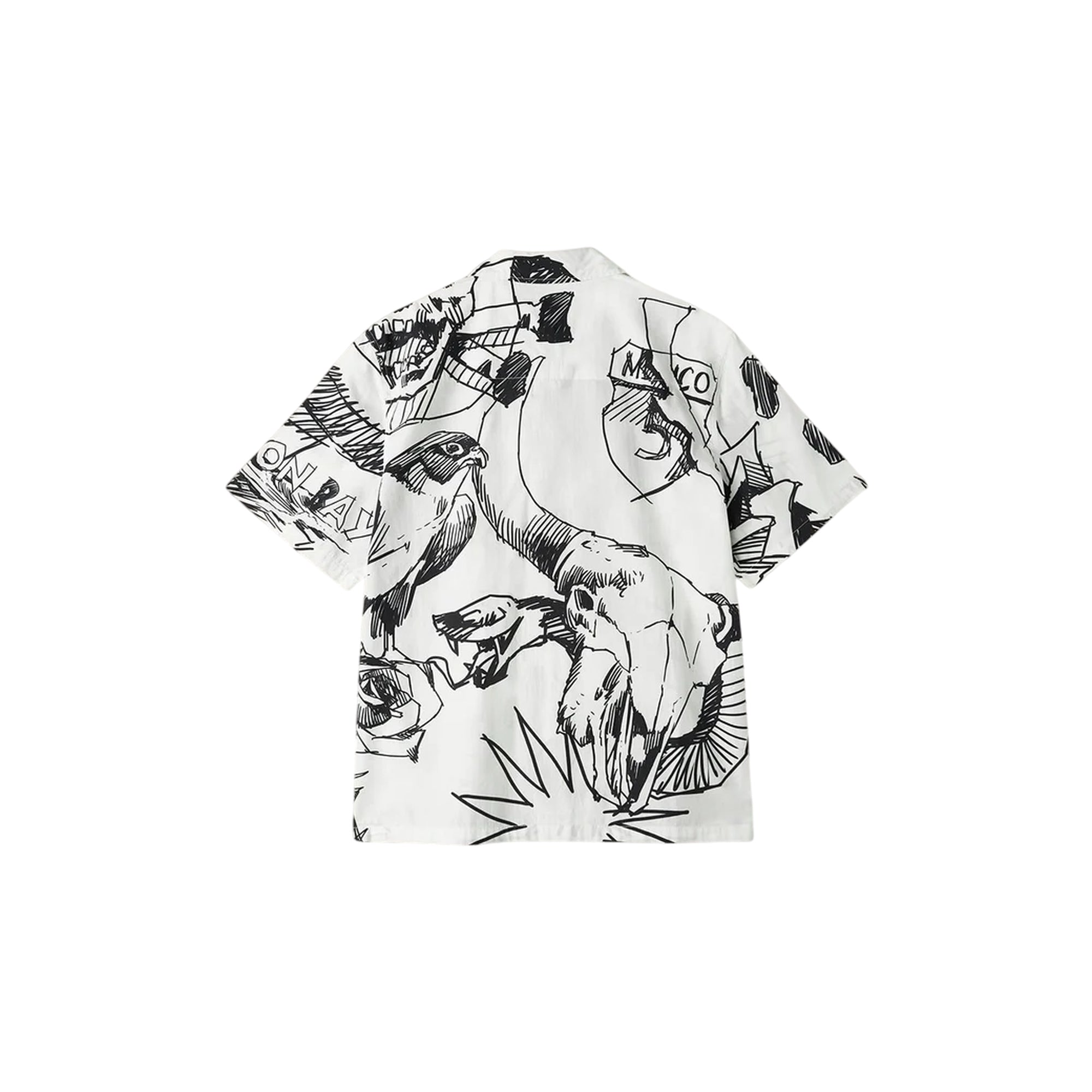 Camicia over Uomo con stampa sketch grafici