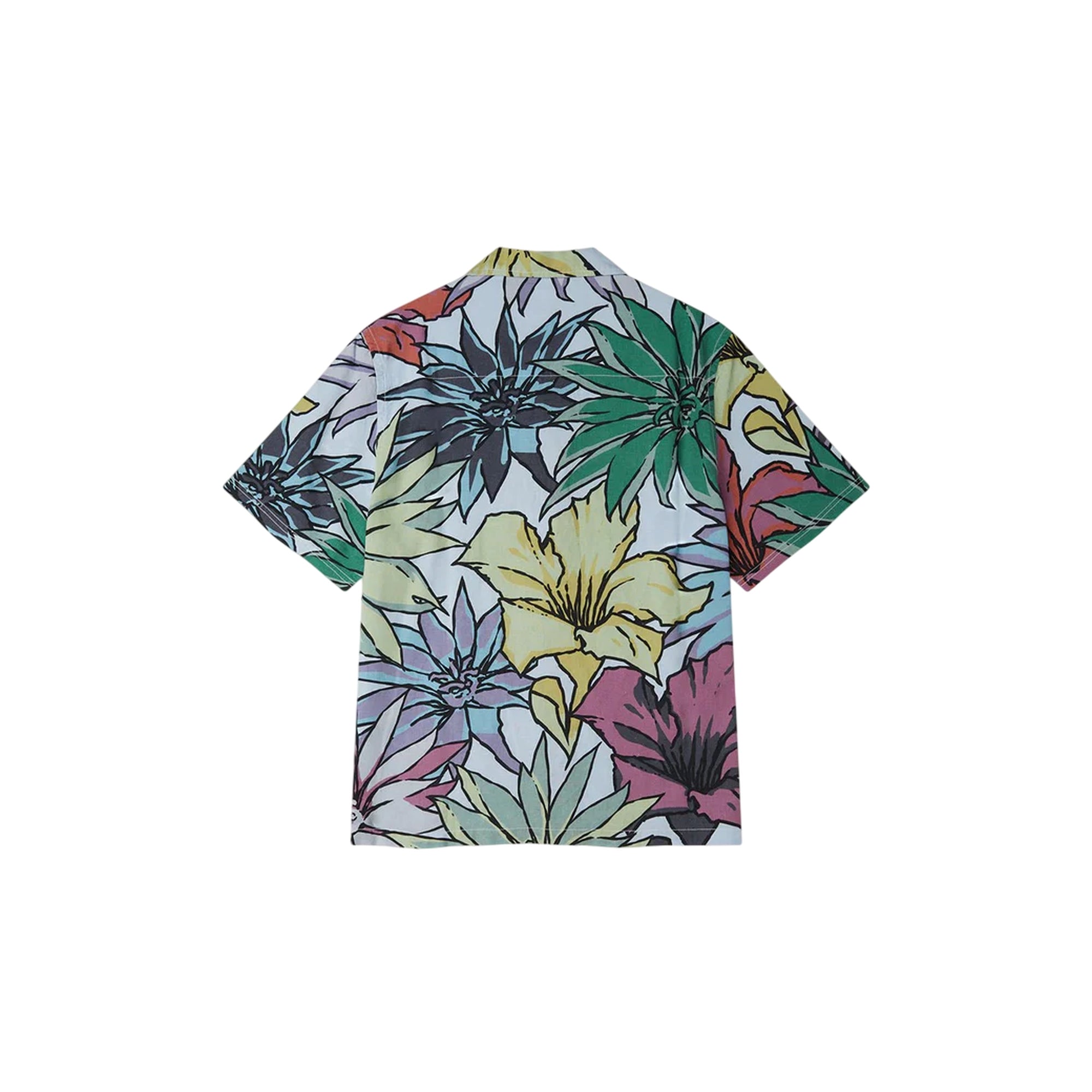 Camicia over Uomo con stampa floeale in lino retro