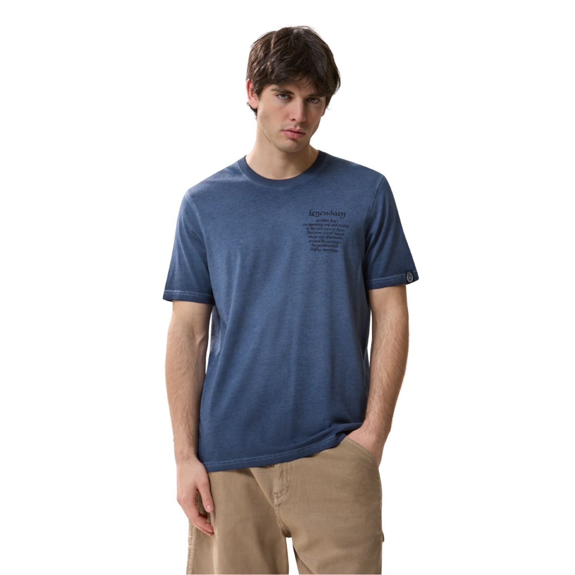 T-shirt jersey fuel Uomo Blu