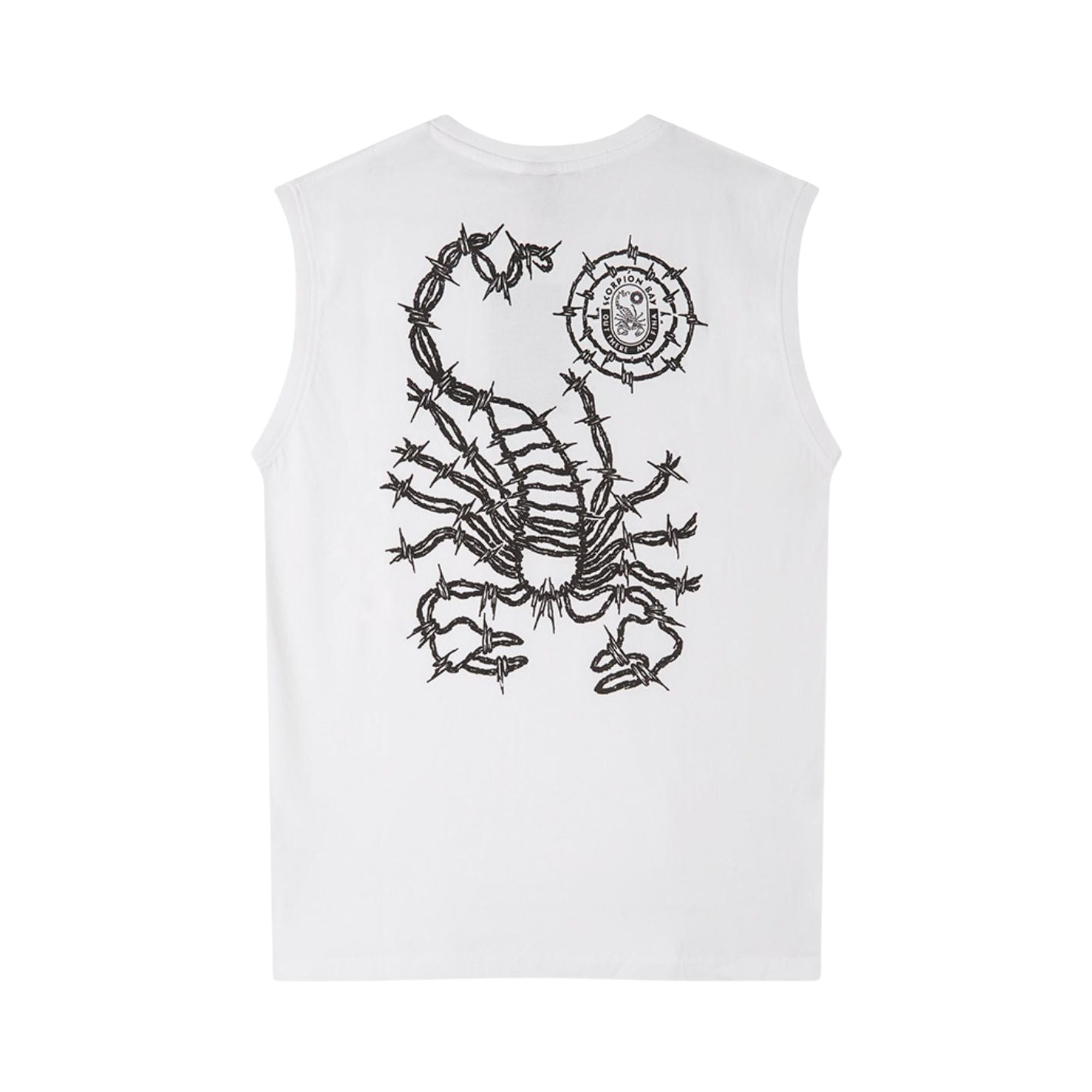 T-shirt Sleveless jersey fuel Uomo Bianco