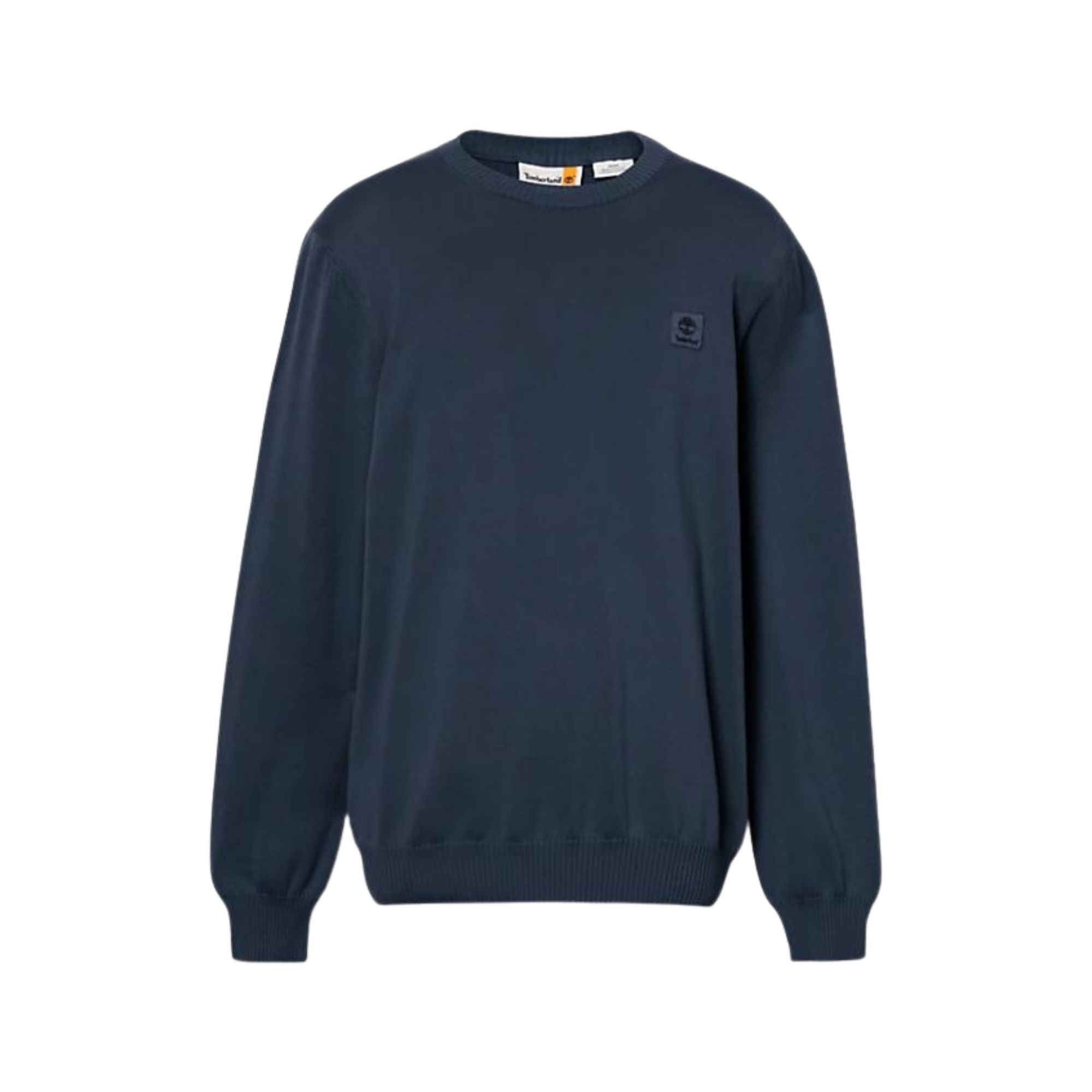 Maglione Uomo in Cotone tinta unita Blu